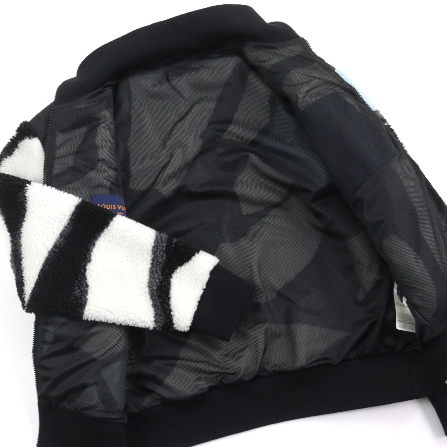 LOUIS VUITTON Jacket HQY18W Outer: 55% polyester, Outer: 45% acrylic, Lining: 85% polyester, Lining: 15% polyurethane, Part: 100% nylon multicolor mens L