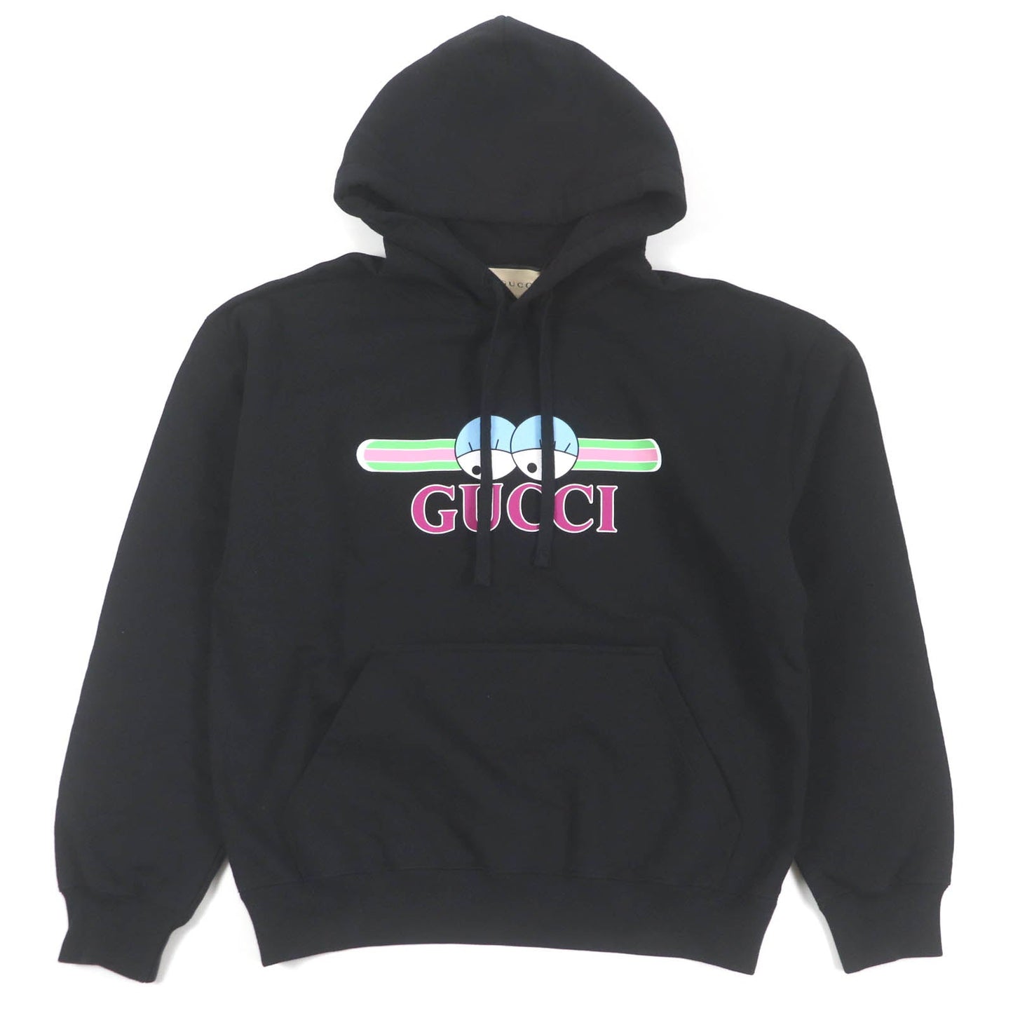 GUCCI Hoodie 782788 Main: 100% cotton, part: 97% cotton, part: 3% polyurethane black mens S