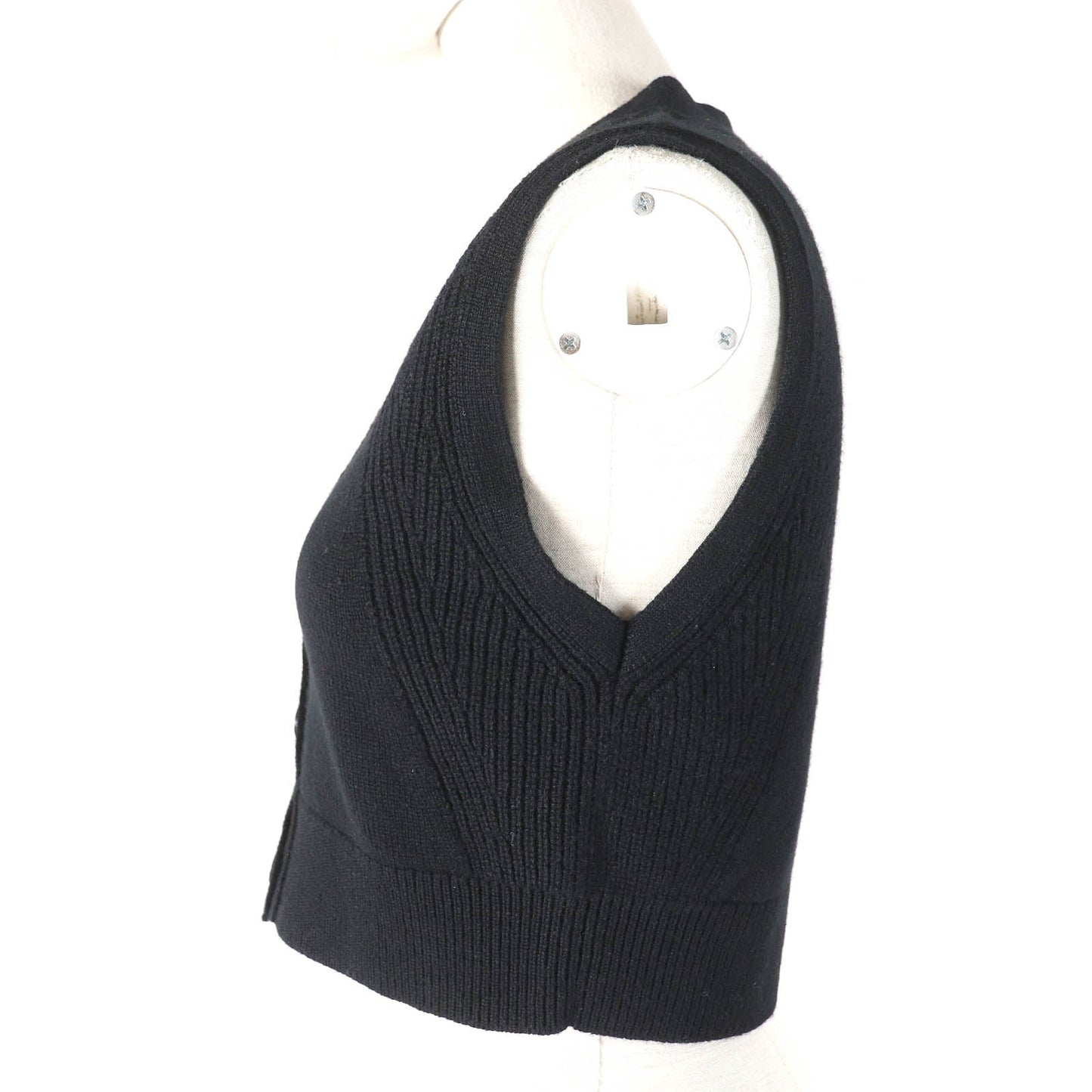 HERMES Vest 4E2721D1 Main: 100% cashmere black Women 36