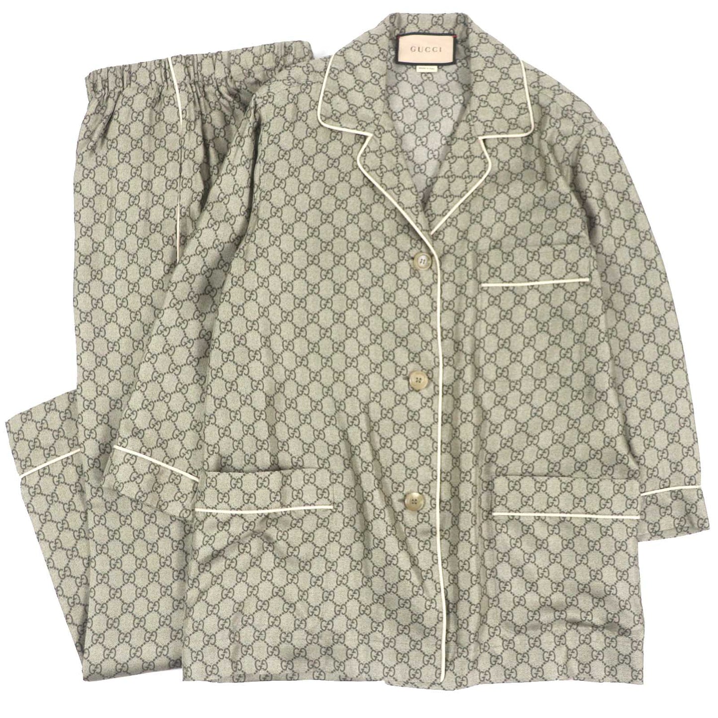 GUCCI setup 752917ã»756503 silk beige 36 (155/80Y)