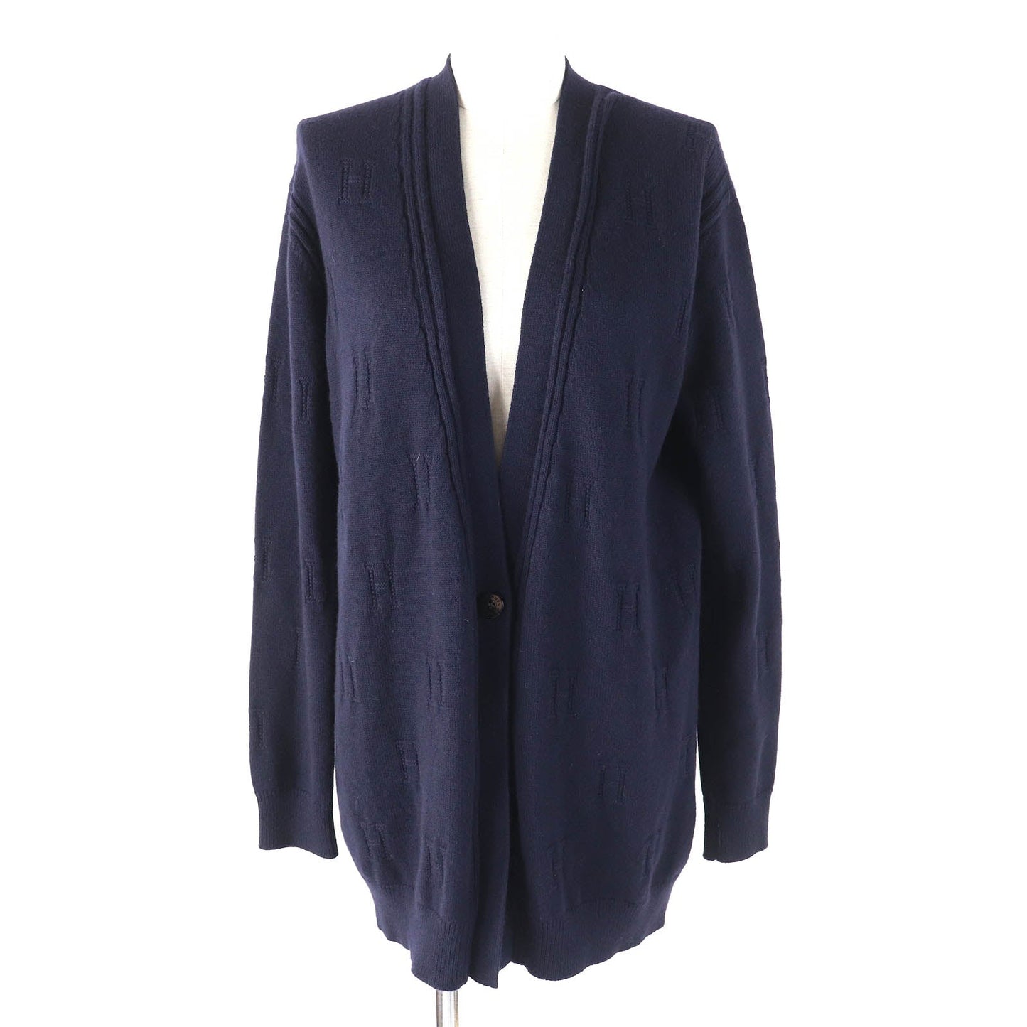 HERMES cardigan Main: 100% wool Navy Women 38