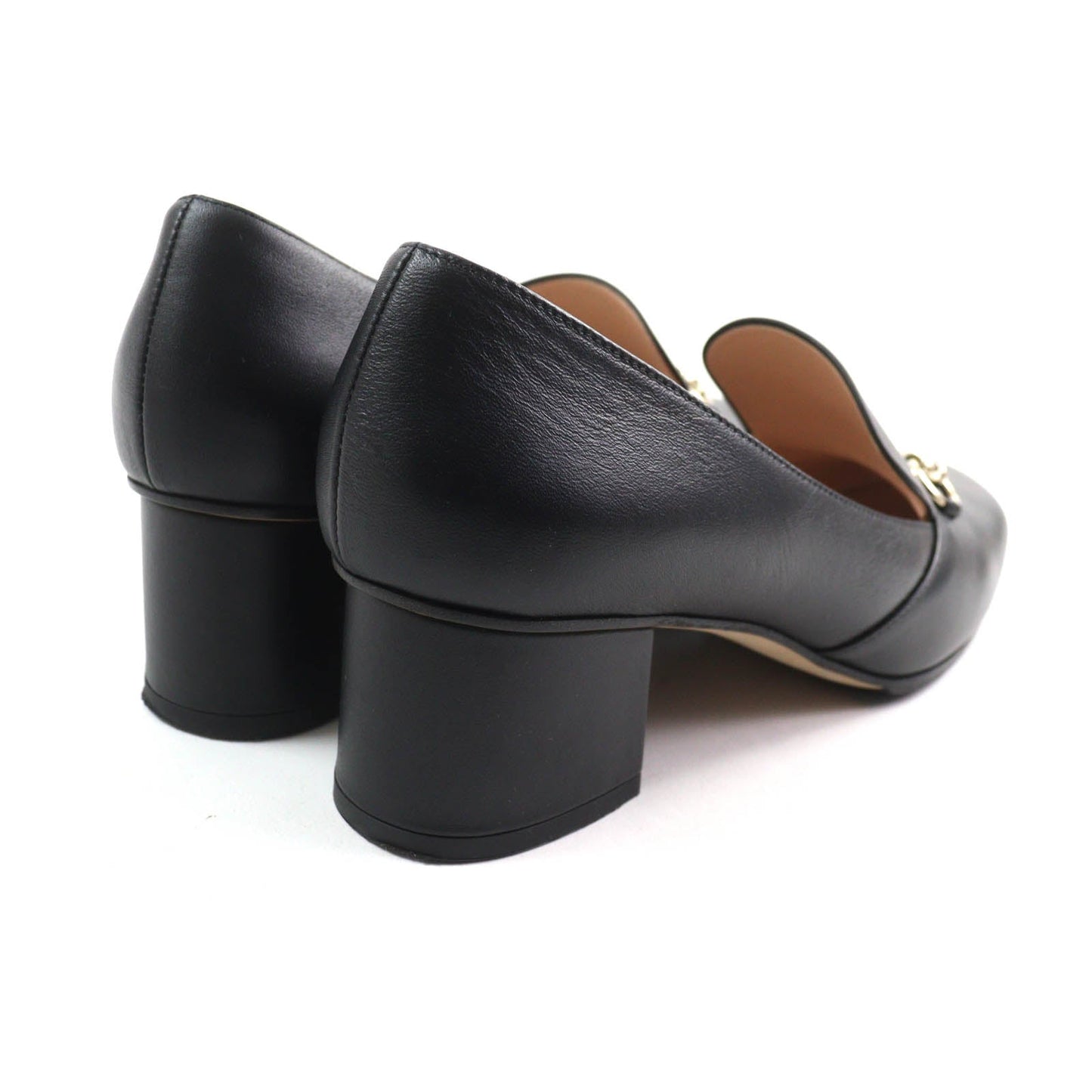 GUCCI pumps 466701 Main: Leather black Women 38 1/2