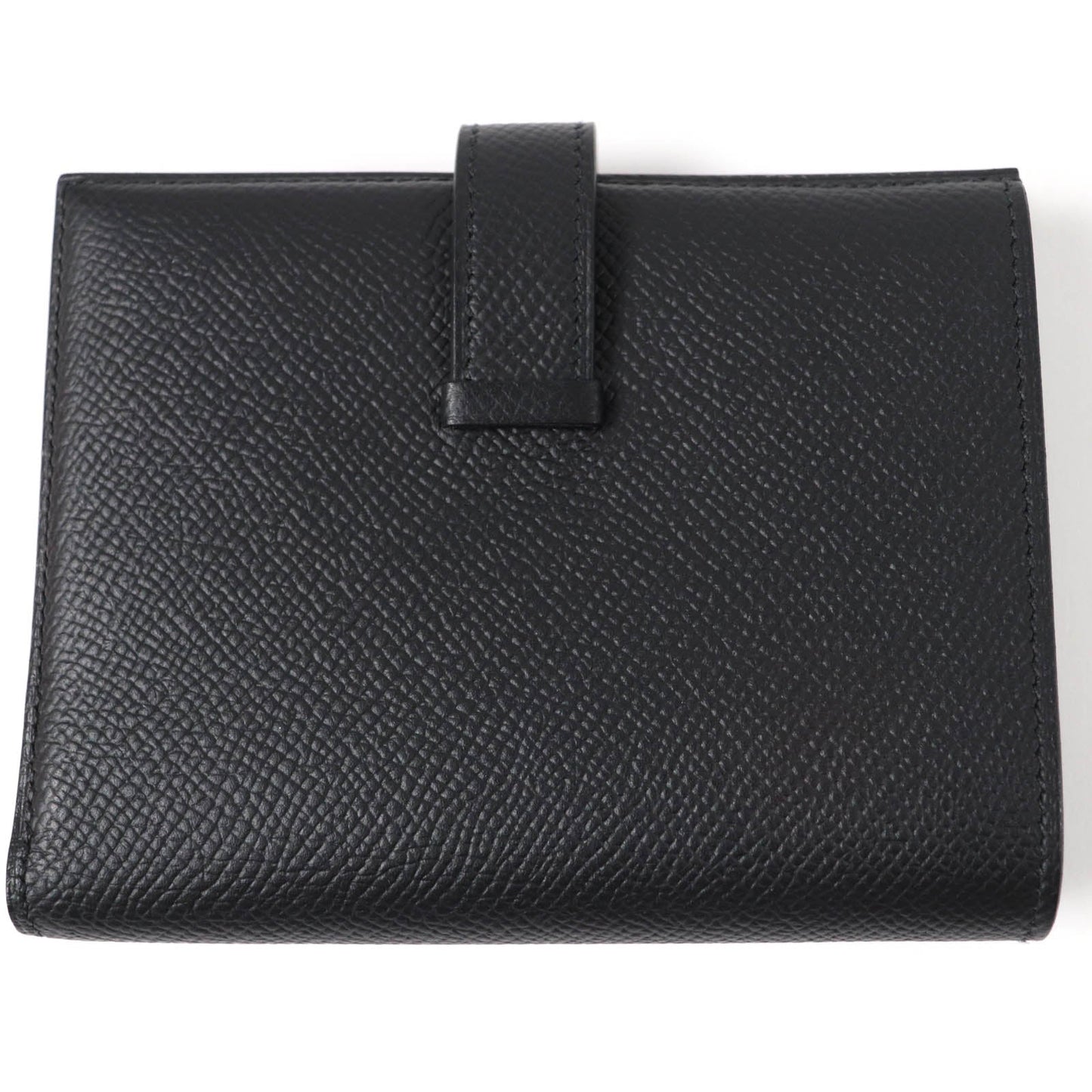 HERMES Bifold Wallet Main: Epsom black Bean compact Women