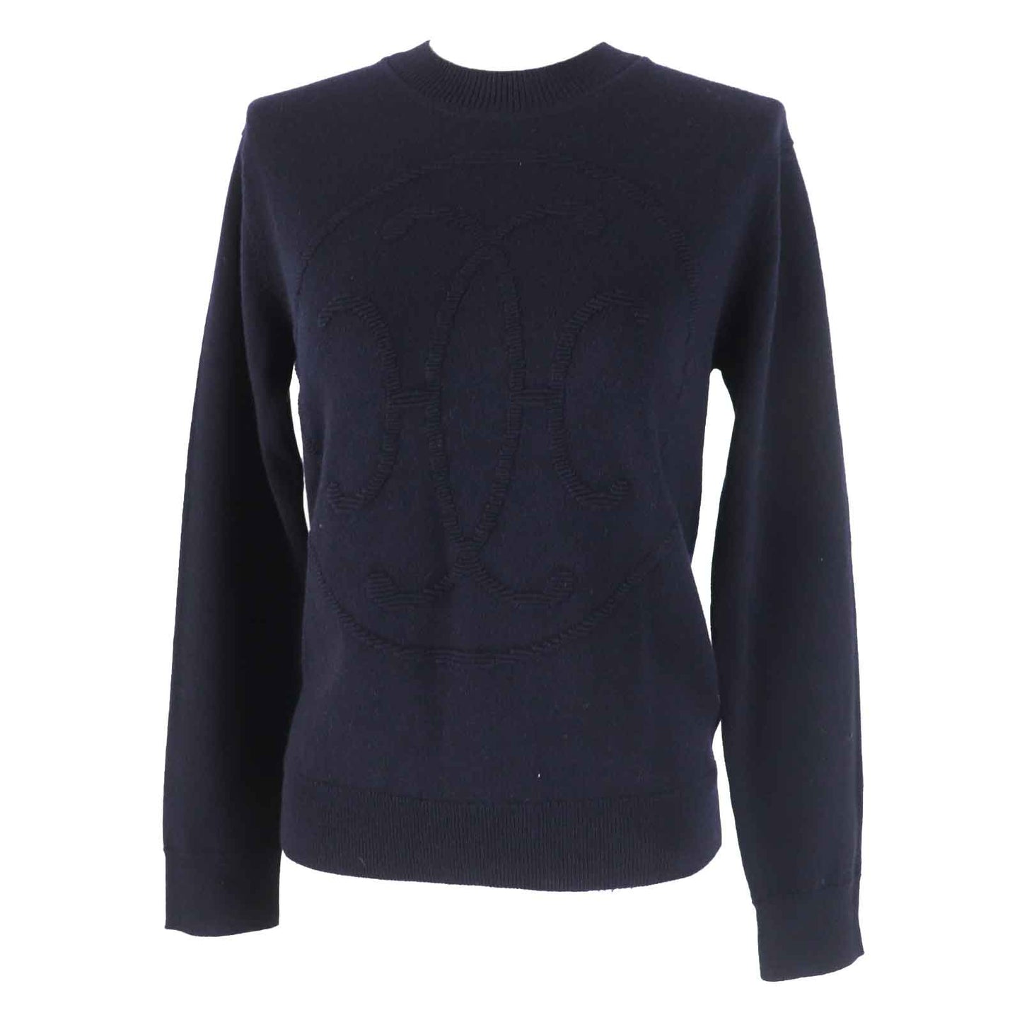 HERMES knit 4E2604D1 Main: 100% cashmere Dark navy Women 36
