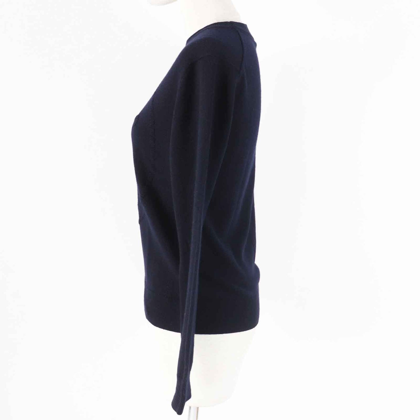 HERMES knit 4E2604D1 Main: 100% cashmere Dark navy Women 36