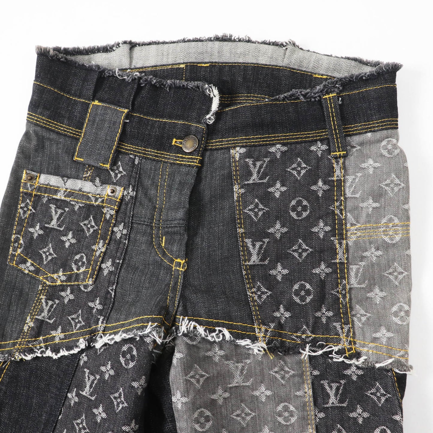 LOUIS VUITTON Denim pants 07SS Main: 98% cotton, Main: 2% polyurethane Indigo Blue Gray type Women 34