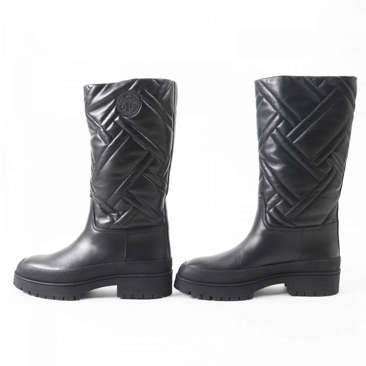 HERMES boots 222048 Main: Leather black Fuji Women 36.5