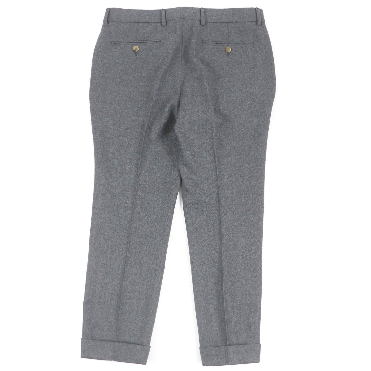 GUCCI slacks 698813 Outer material: 100% wool, leather part: cowhide gray mens 50