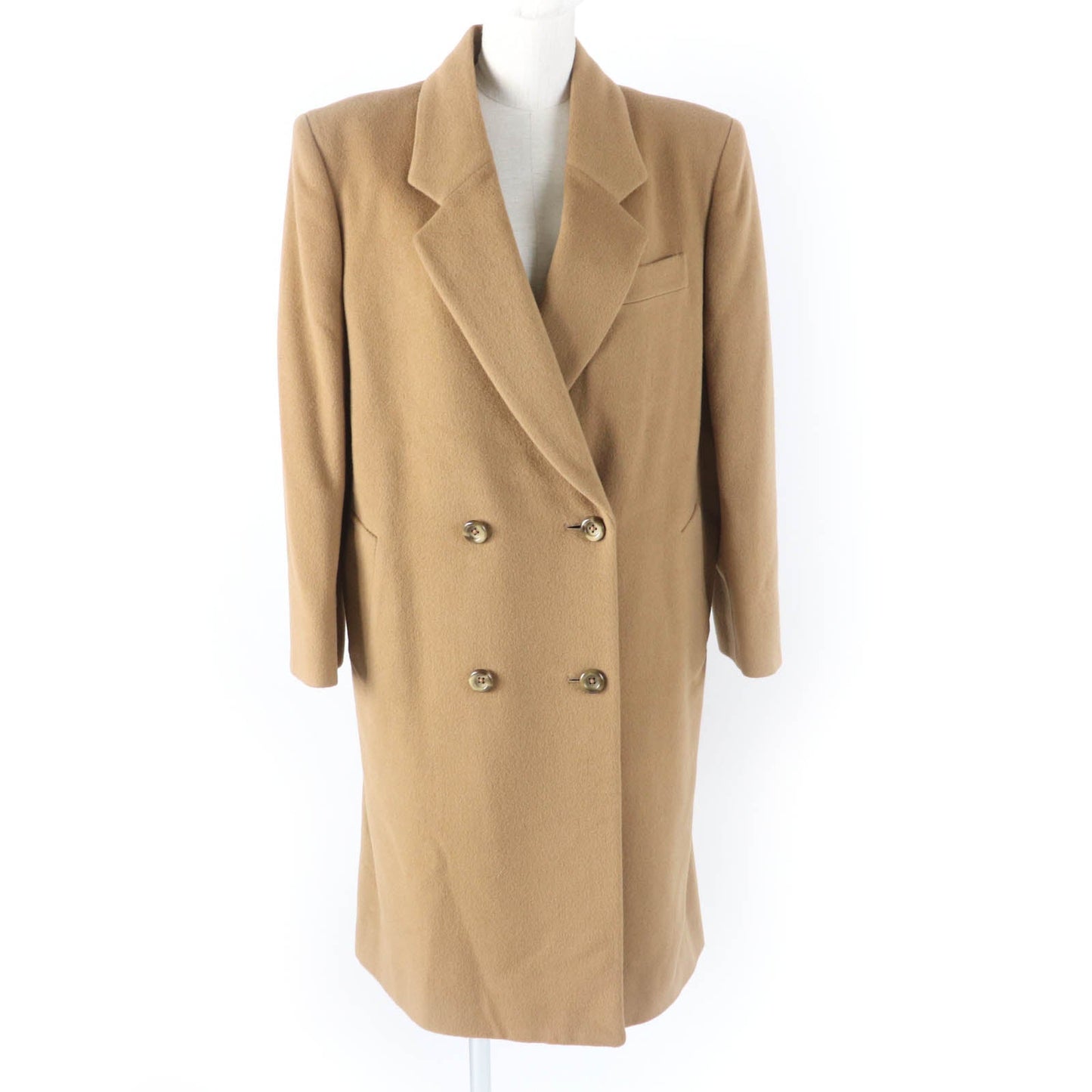 BURBERRY Double chester coat FT062-502-55 Main: 100% wool, Lining: 100% cupra, Part: 30% cashmere Camel Women 9