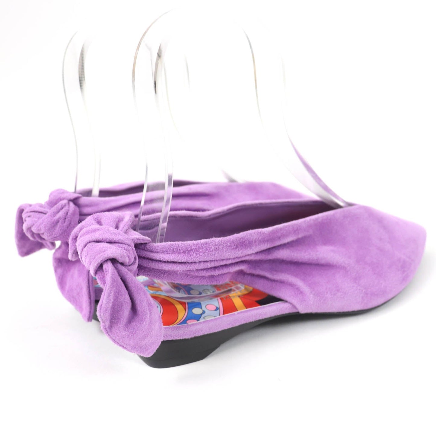 HERMES pumps Main: Suede leather purple Eva Women 37