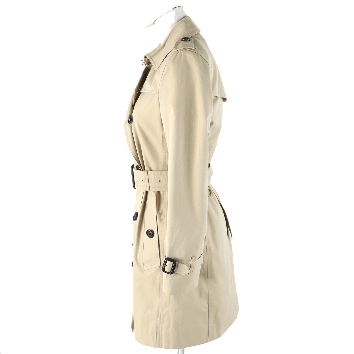 BURBERRY trench coat 3900461 Outer: 100% cotton, Lining: 100% cotton, Sleeve lining: 100% viscose (rayon) beige Kensington Women M