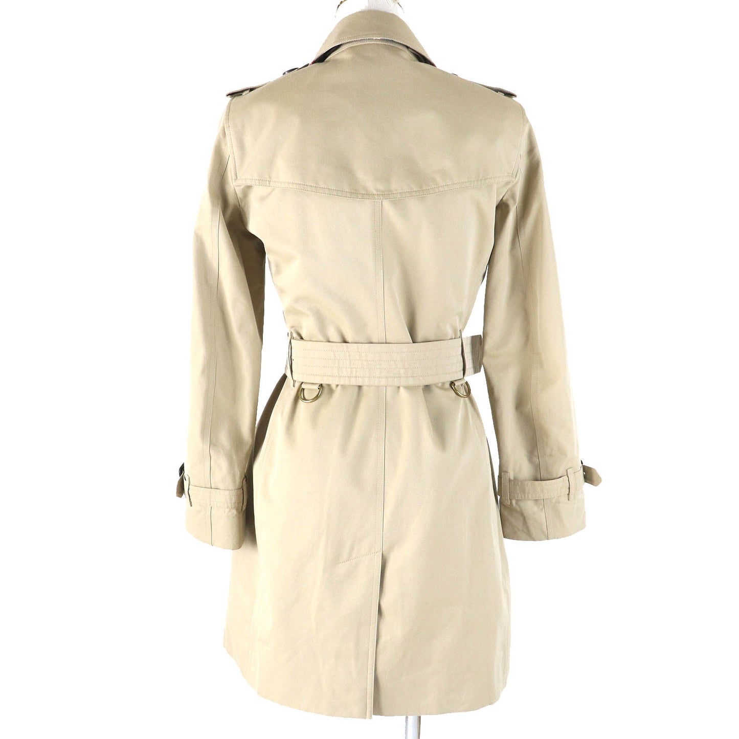 BURBERRY trench coat 3900461 Outer: 100% cotton, Lining: 100% cotton, Sleeve lining: 100% viscose (rayon) beige Kensington Women M