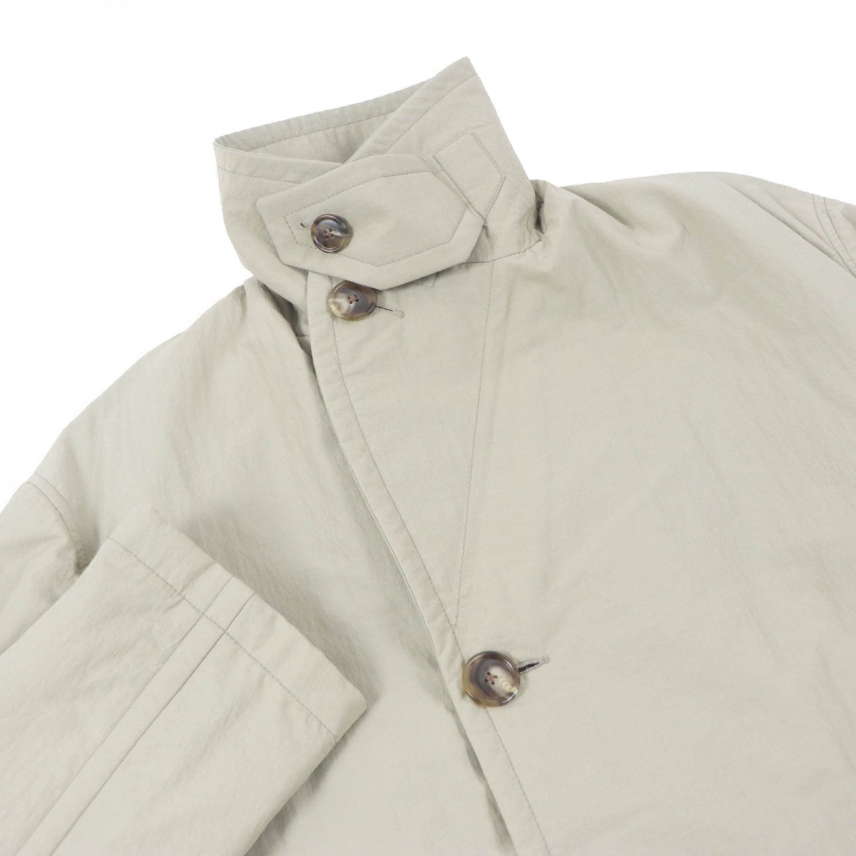 HERMES coat Outer: 57% nylon, Outer: 43% cotton, Lining: 80% nylon, Lining: 20% polyurethane, Filling: 95% polyester khaki mens 44