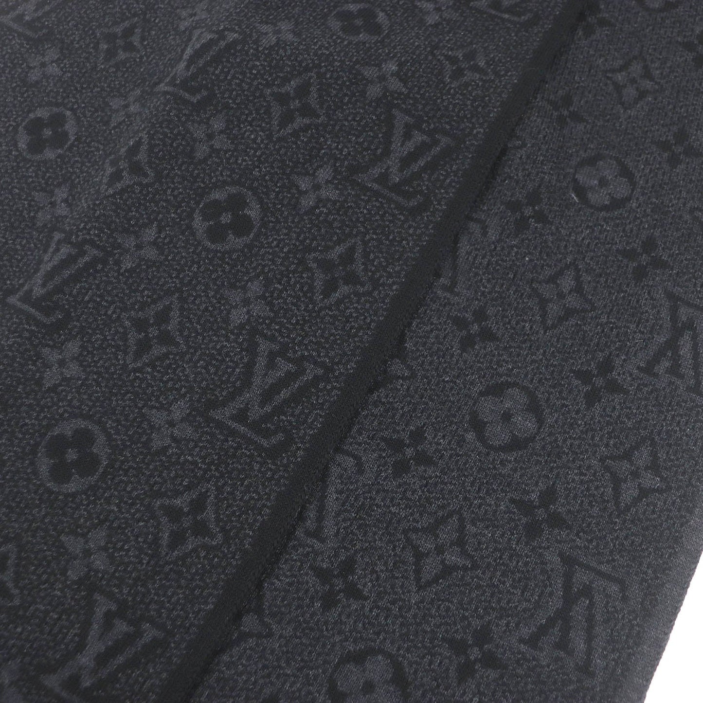 LOUIS VUITTON Scarf M76240 Main: 100% wool black mens