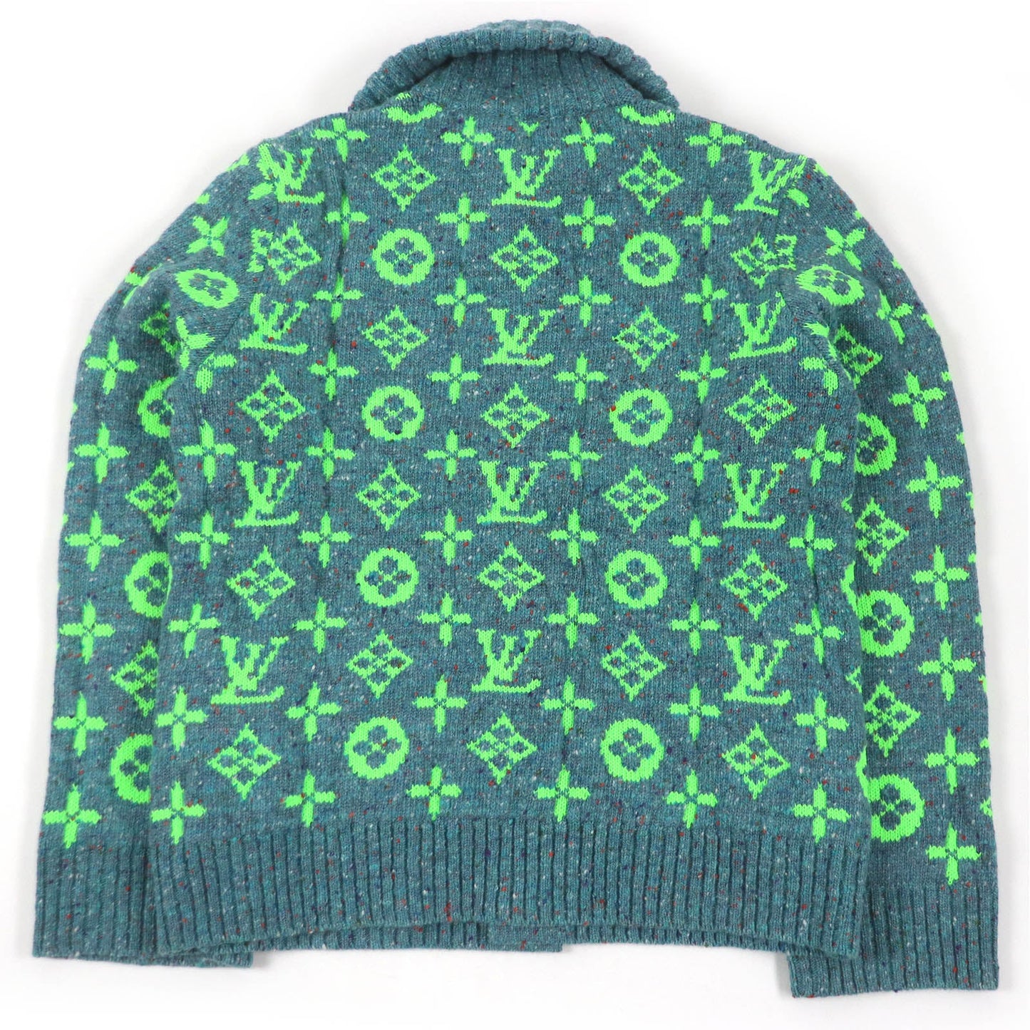 LOUIS VUITTON cardigan Main: 76% wool, 24% polyamide blue mens L