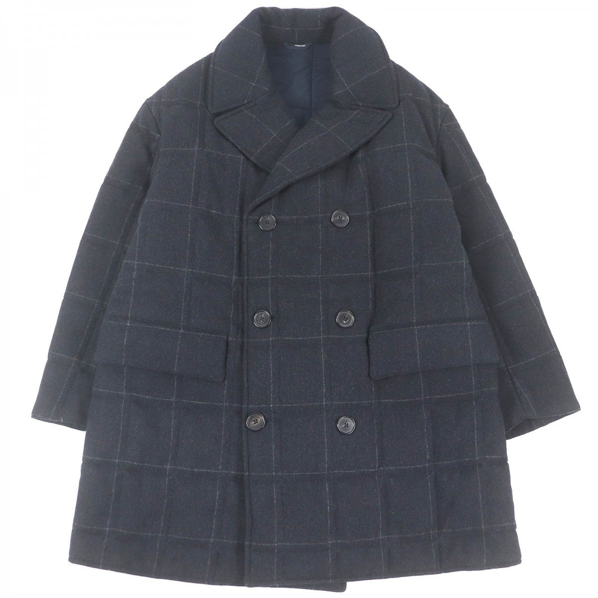 HERMES coat Outer: 90% wool, Outer: 10% cashmere, Lining: 80% nylon, Lining: 20% polyurethane, Filling: 84% polyester Dark gray mens 50