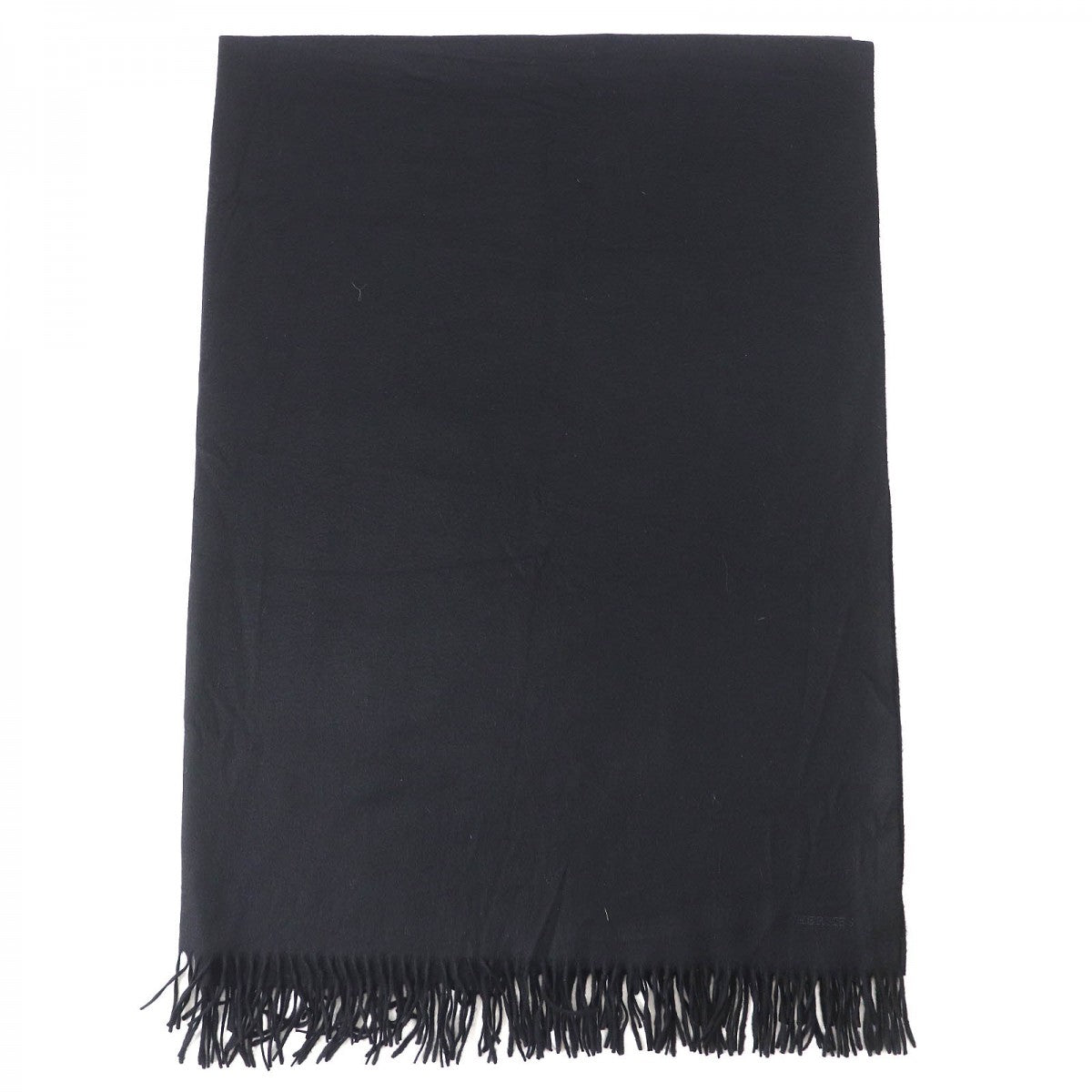 HERMES Scarf Main: 100% cashmere black Women