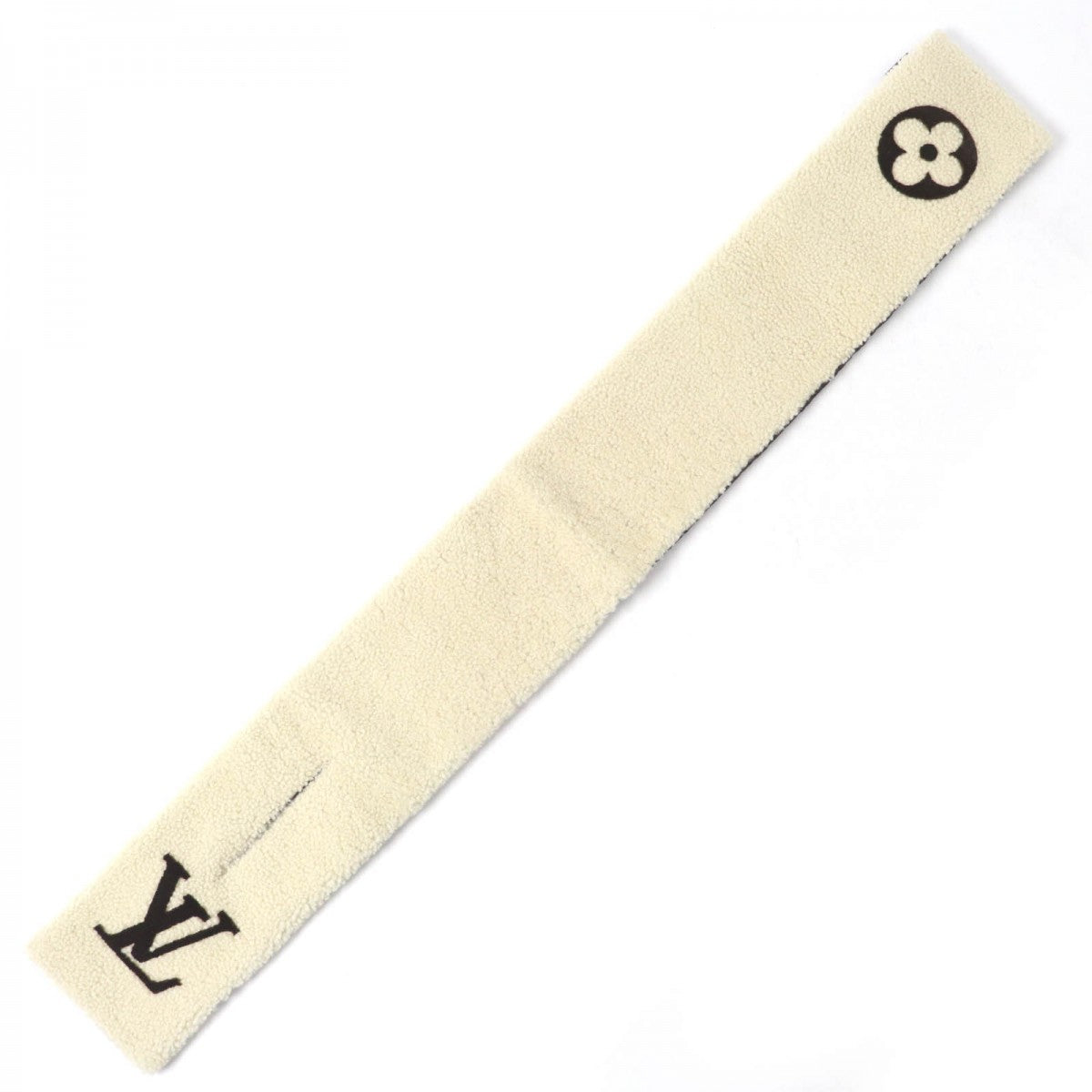 LOUIS VUITTON Scarf M79229 Main: Sheepskin, Lining: 100% Silk, Filling: 100% Polyester Ivory brown Women
