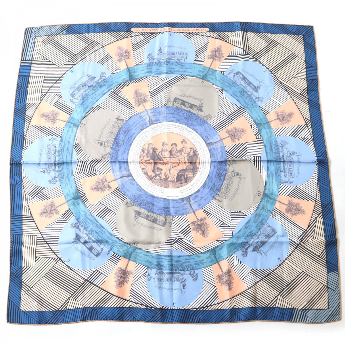 HERMES scarf Main: 100% silk multicolor Carre90 JEU DES OMNIBUS ET DAMES Women