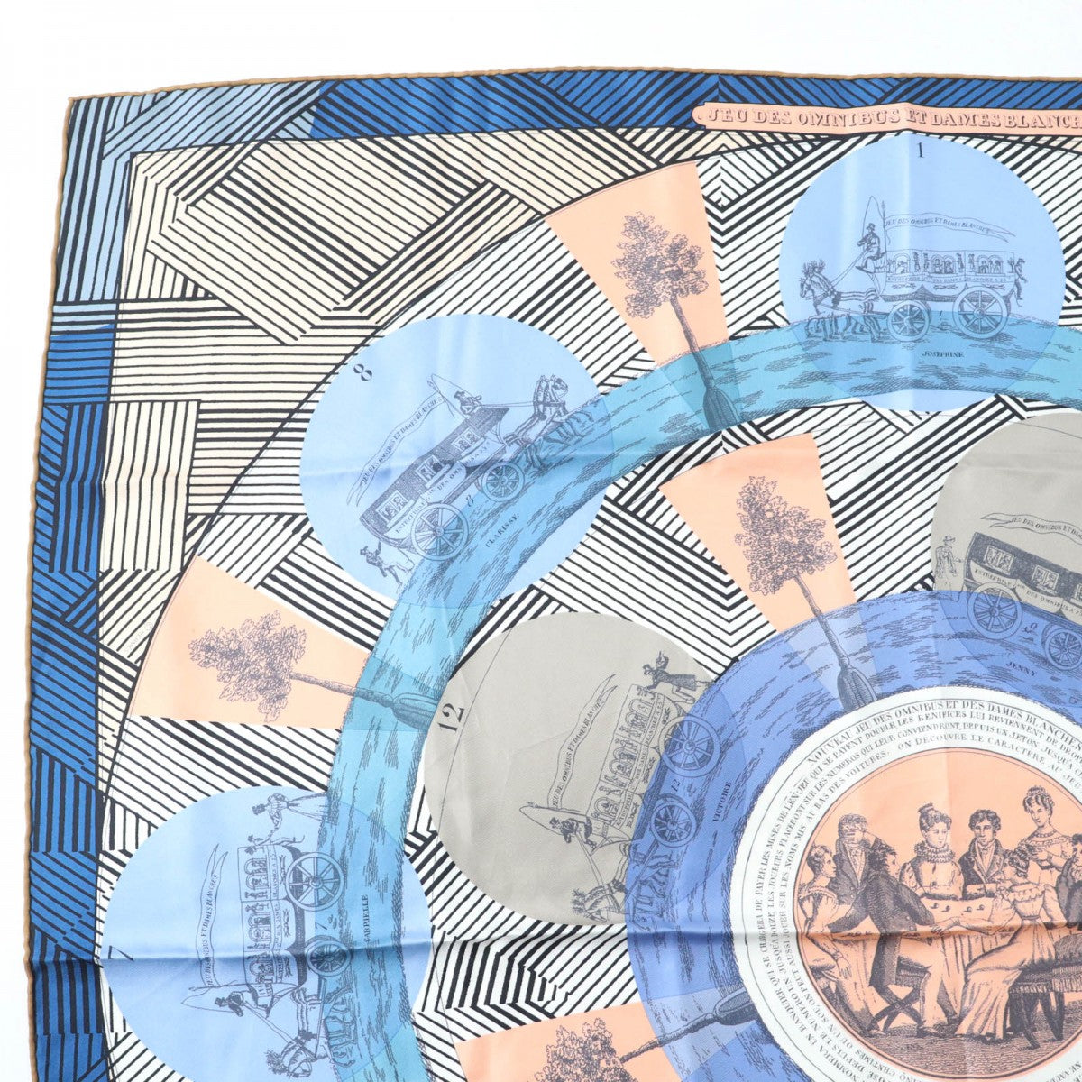 HERMES scarf Main: 100% silk multicolor Carre90 JEU DES OMNIBUS ET DAMES Women