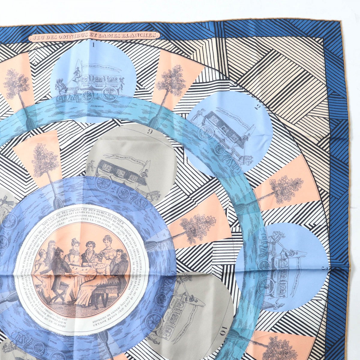 HERMES scarf Main: 100% silk multicolor Carre90 JEU DES OMNIBUS ET DAMES Women
