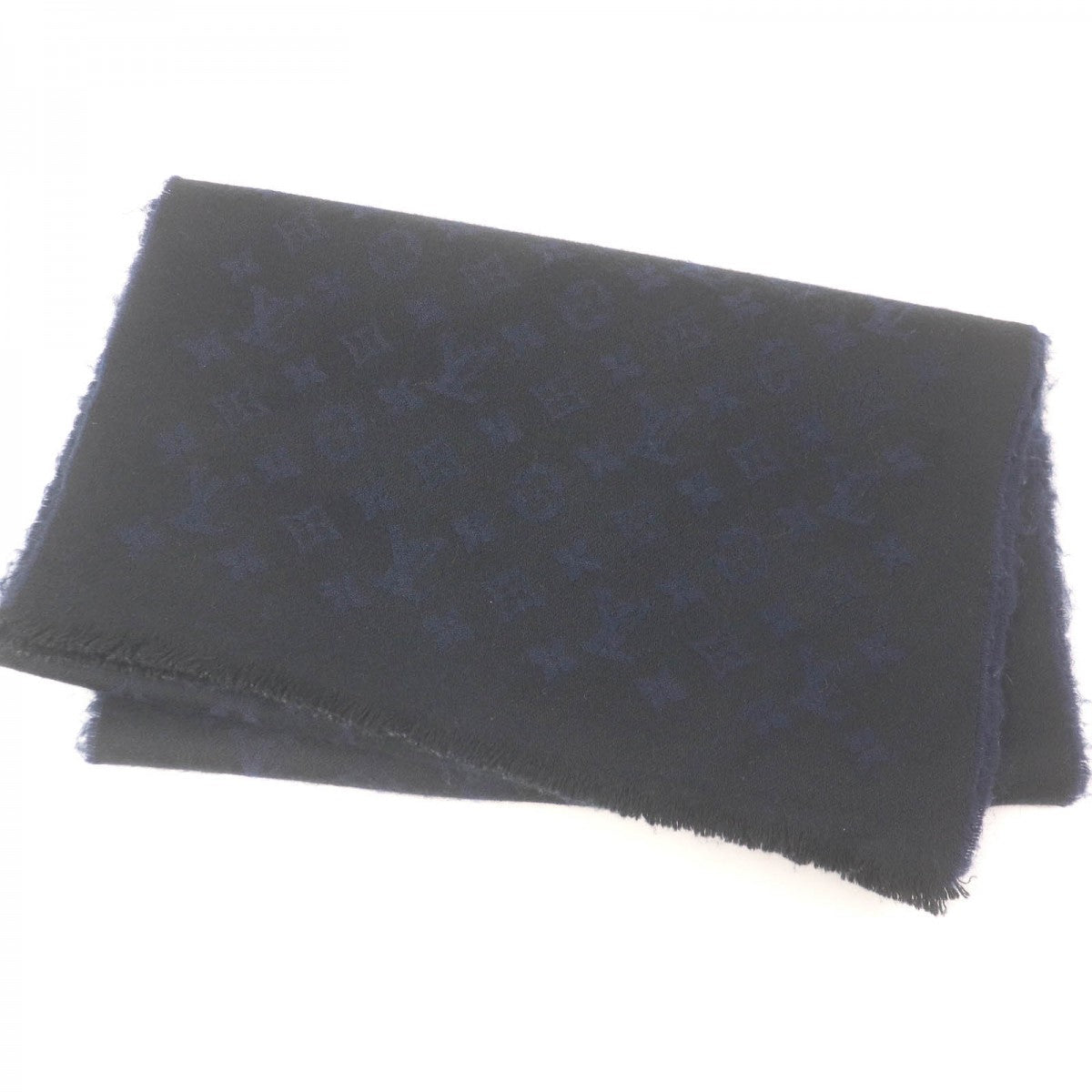 LOUIS VUITTON Scarf M71615 Main: 100% cashmere Black navy mens