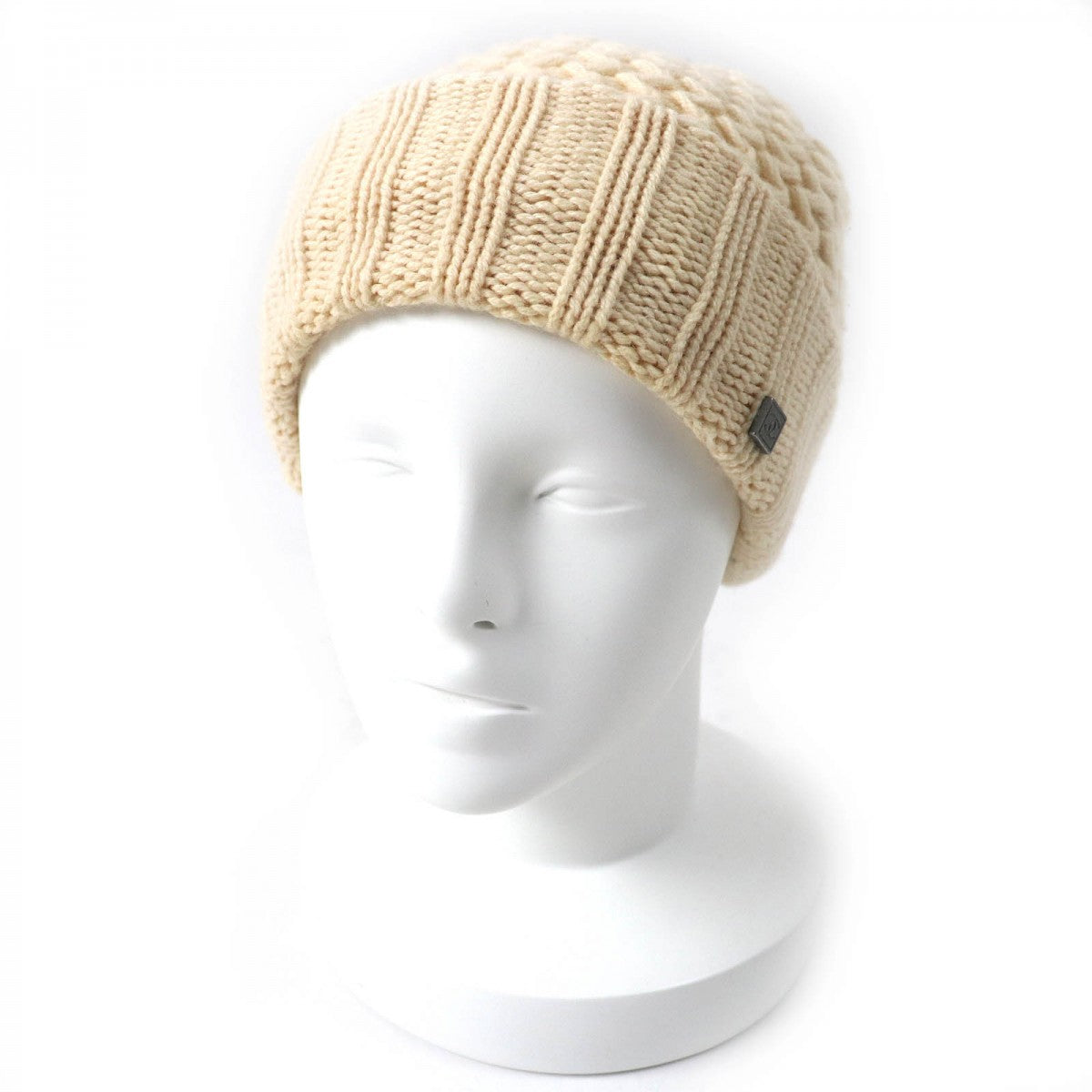 CHANEL Knit cap Main: 100% cashmere Ivory SPORTS Women