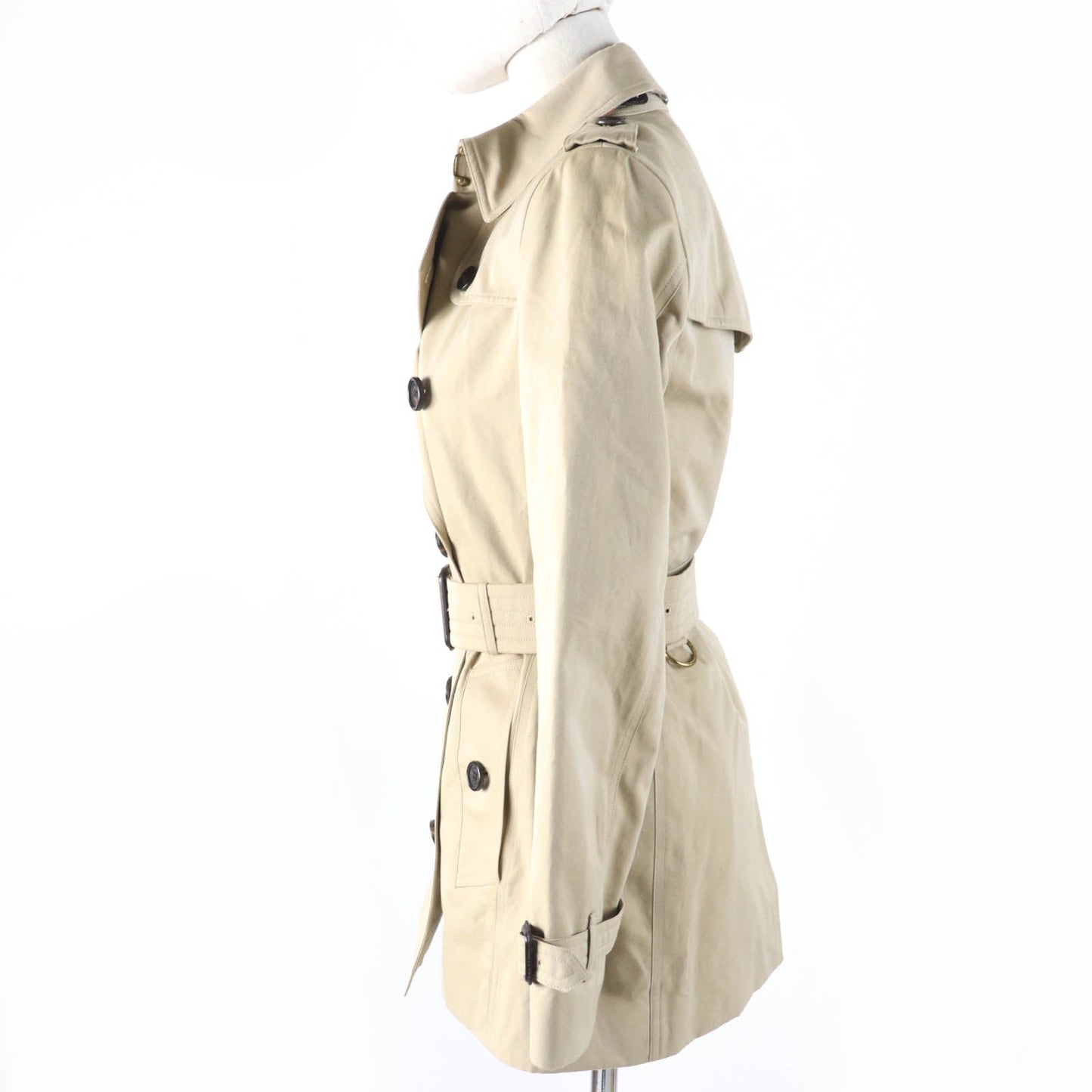 BURBERRY trench coat 39000550 Main: 100% cotton, Lining: 100% cotton, Sleeve lining: 100% viscose (rayon) beige Kensington Women 34