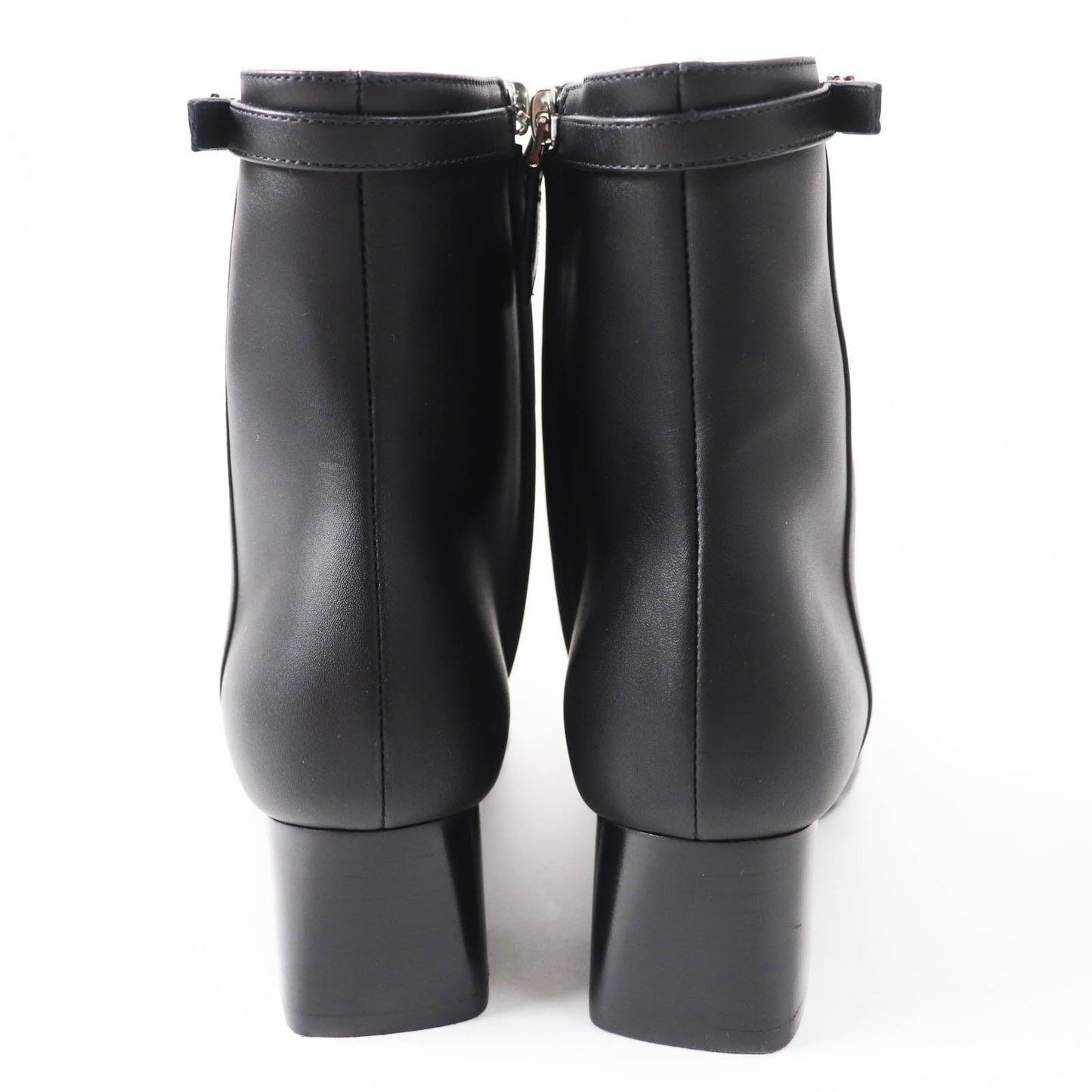 HERMES short boots Main: Leather black Oh Mage Women 36