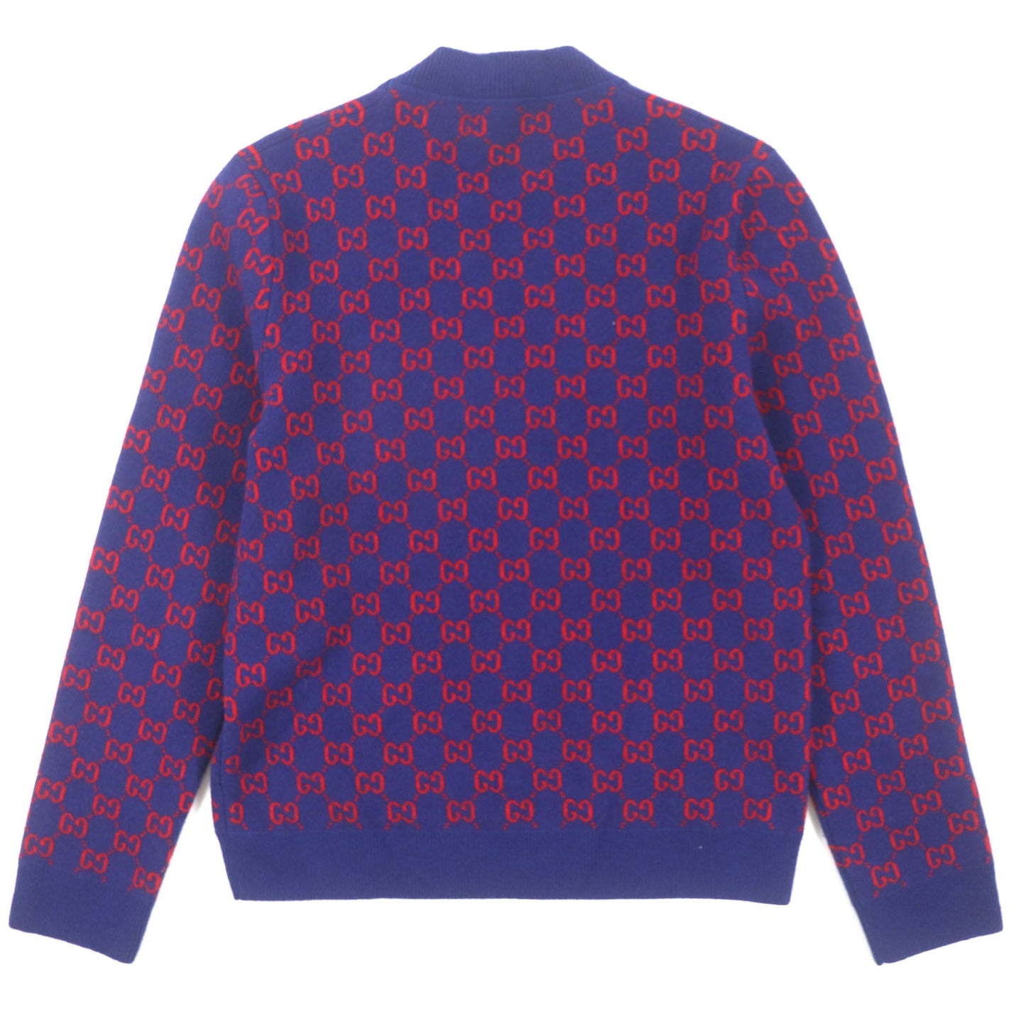 GUCCI cardigan 597724 Main: 95% wool, Main: 5% cashmere, Part: 100% wool Blue red mens M