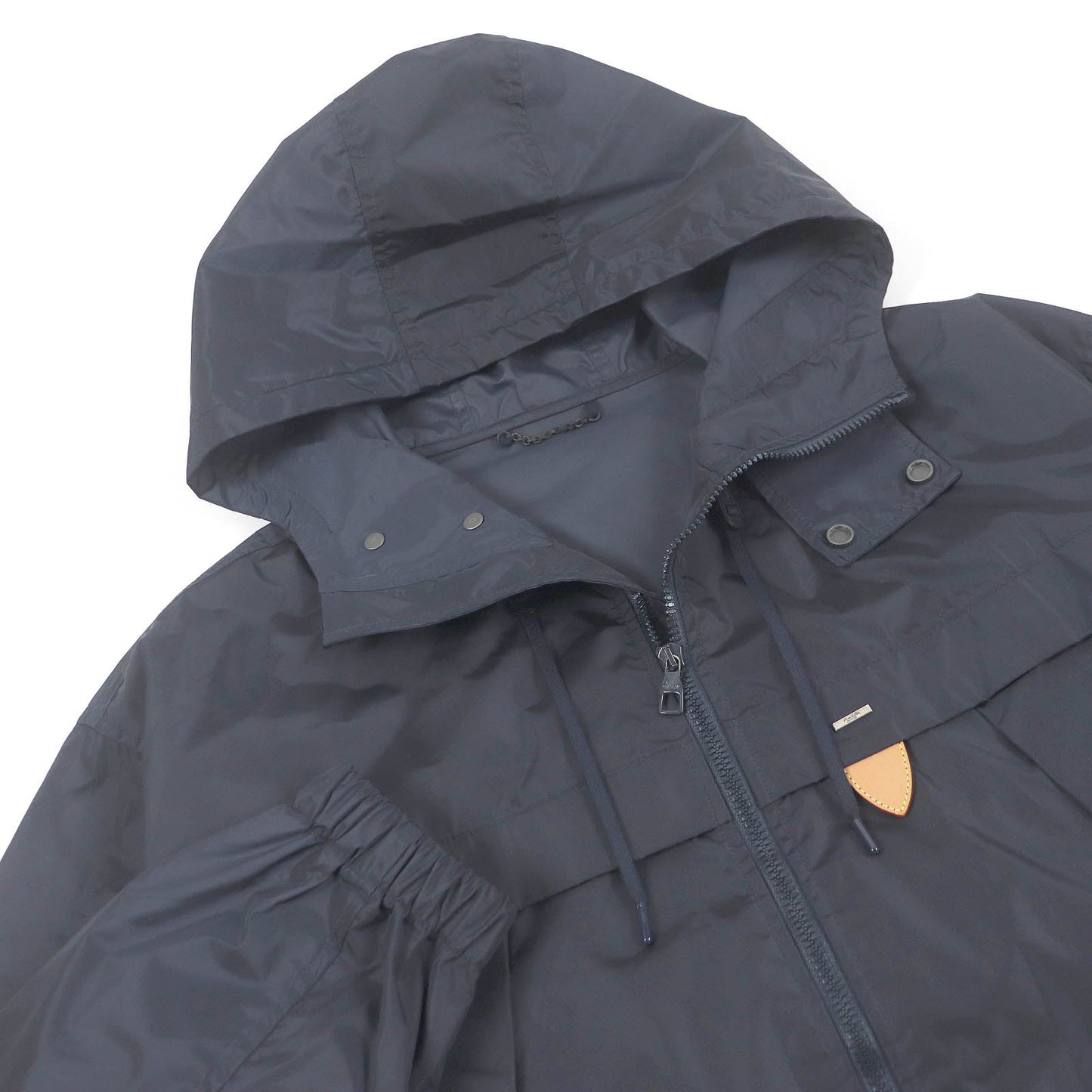 LOUIS VUITTON Nylon jacket Main: 88% nylon, Main: 12% polyester, Part: Cowhide Navy mens 56