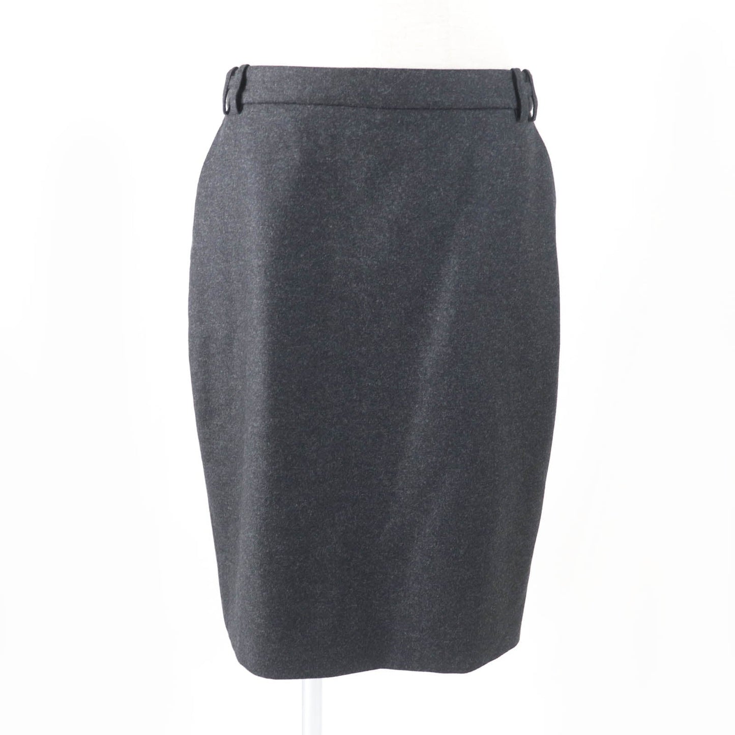 HERMES Tight Skirt Outer: 95% wool, Outer: 5% cashmere, Lining: 100% silk Charcoal gray Women 42