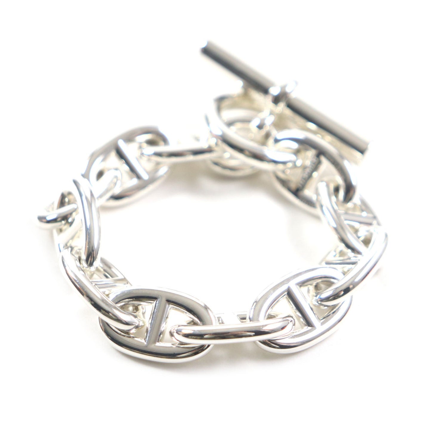 HERMES bracelet 24AG047655 Main�FAG925 Silver Chene DunkleTGM mens