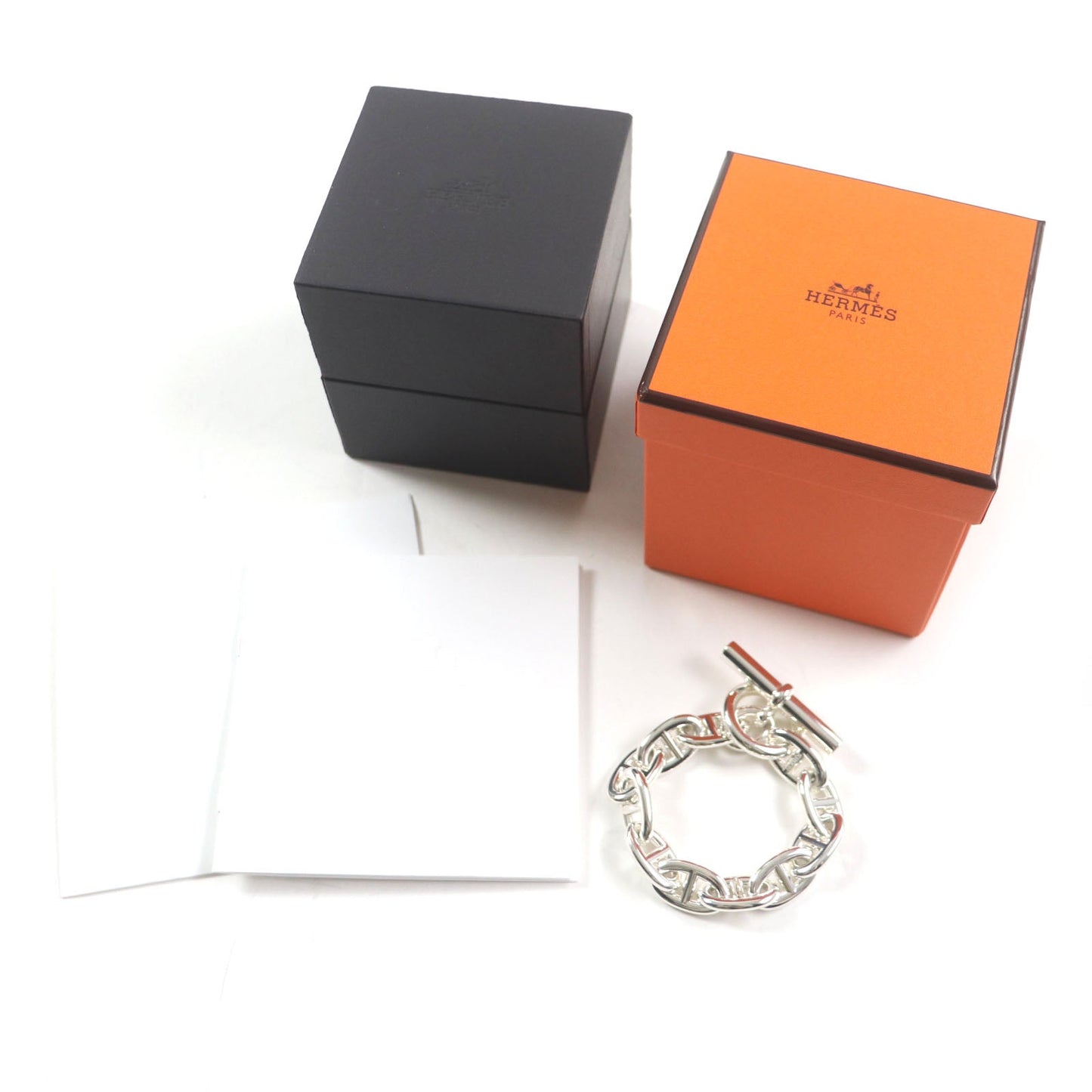 HERMES bracelet 24AG047655 Main�FAG925 Silver Chene DunkleTGM mens