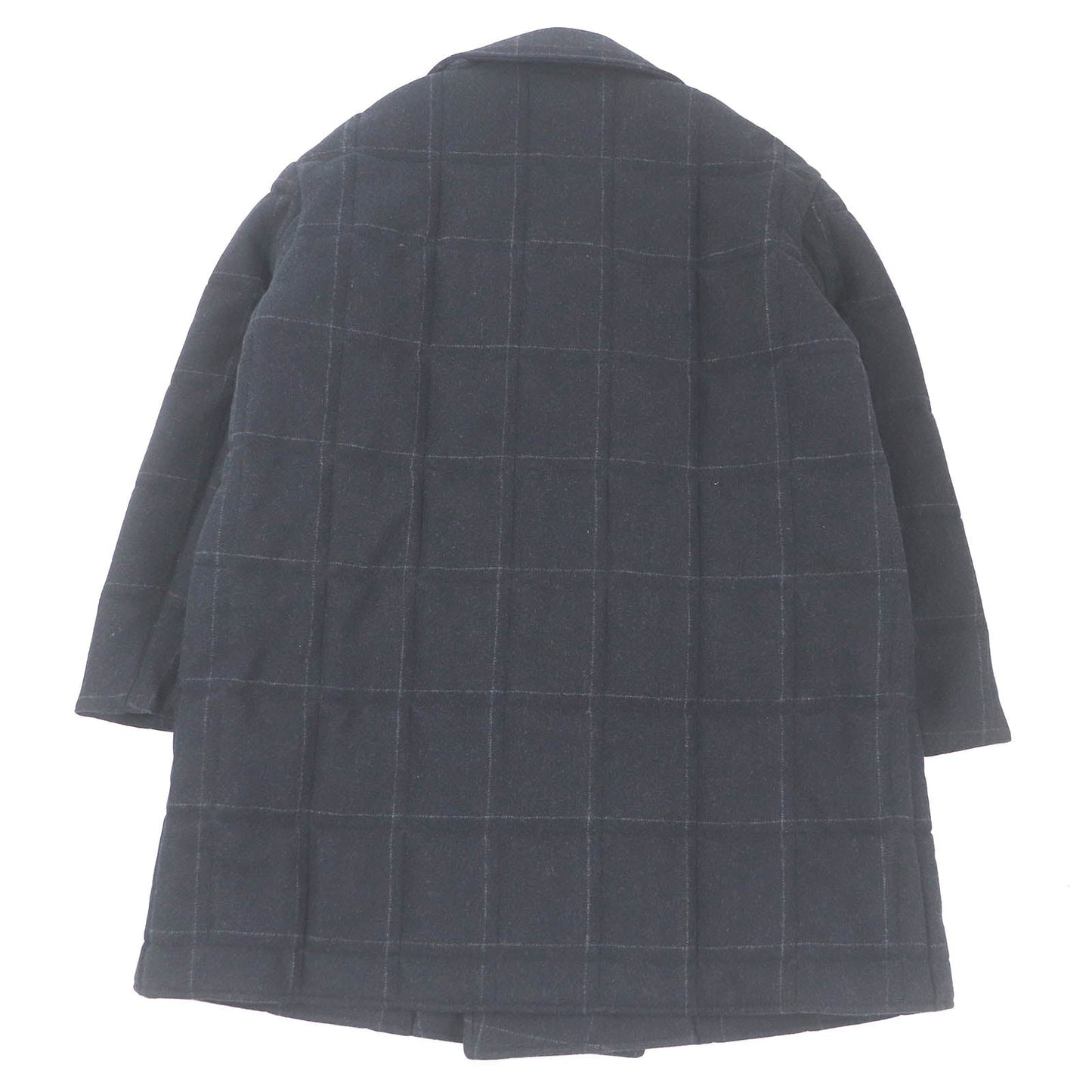 HERMES Chester coat Outer: 90% wool, Outer: 10% cashmere, Lining: 80% nylon, Lining: 20% polyurethane, Filling: 84% polyester Navy mens 48