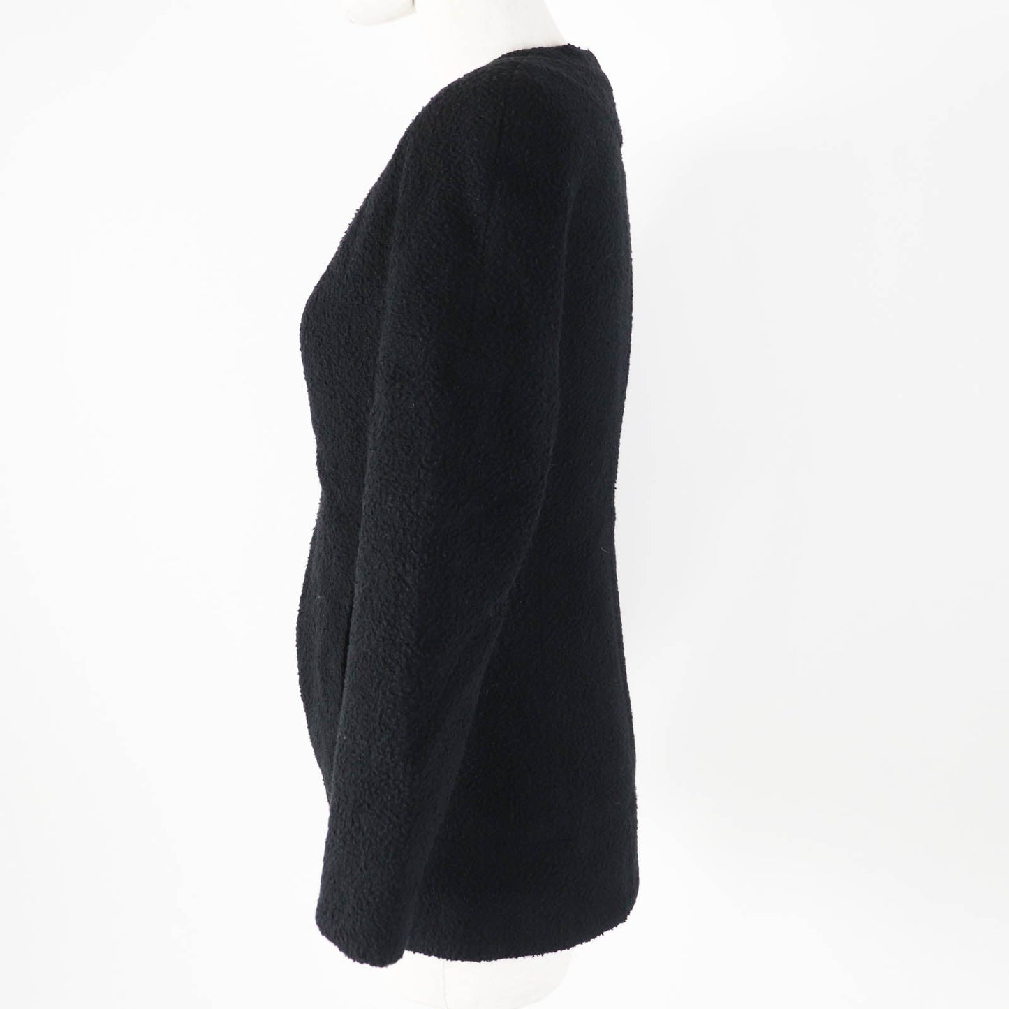 CHANEL No color jacket 19A P61936 Main: 80% wool, Main: 12% silk, Main: 8% polyamide (nylon), Lining: 100% silk, Part: 100% silk black Women 34