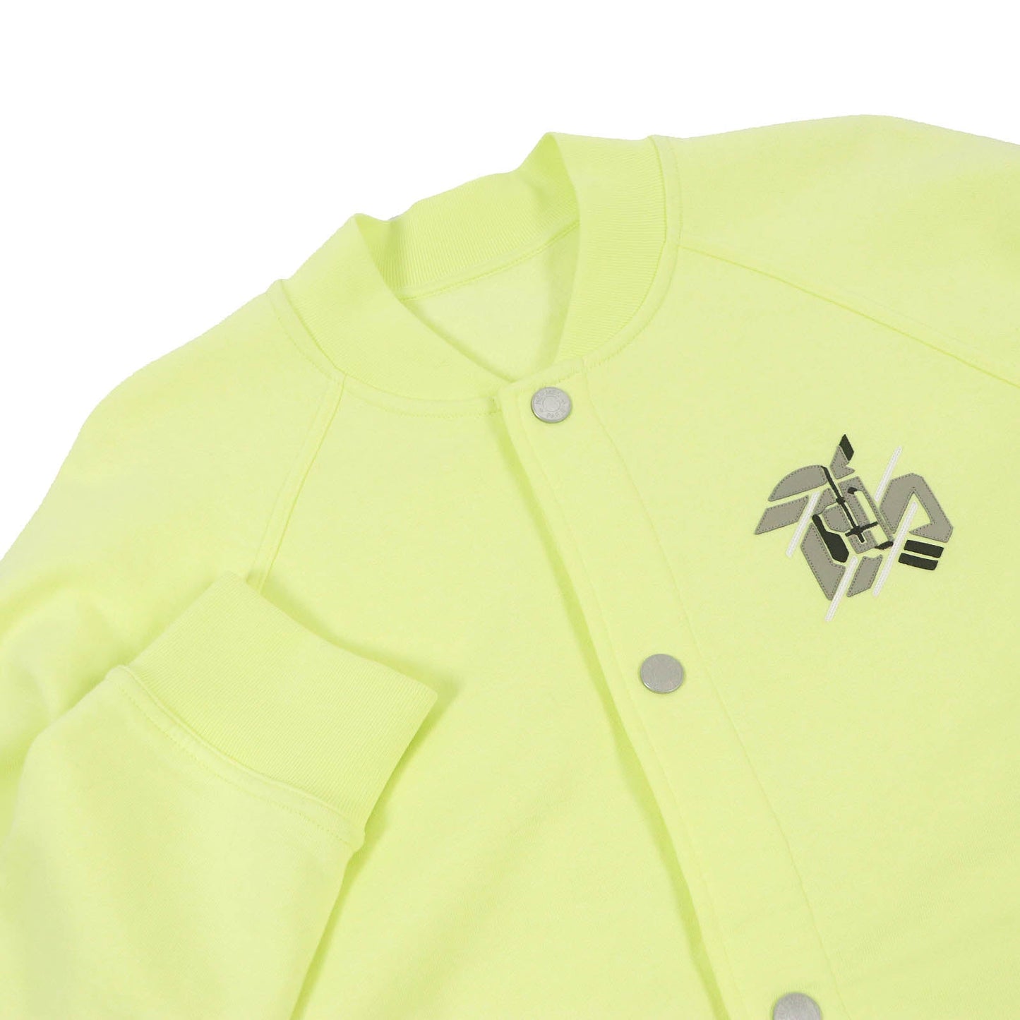 HERMES Blouson Main: 100% cotton, Part: 90% cotton, Part: 10% polyurethane, Leather part: sheepskin Light green Chevaux en Symetrie mens