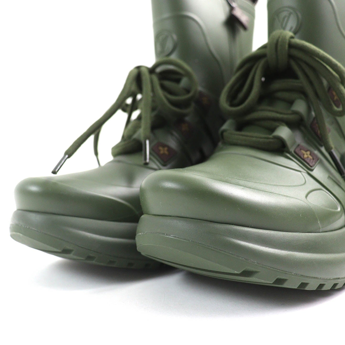 LOUIS VUITTON short boots Main: Rubber khaki Arclight line Women 36