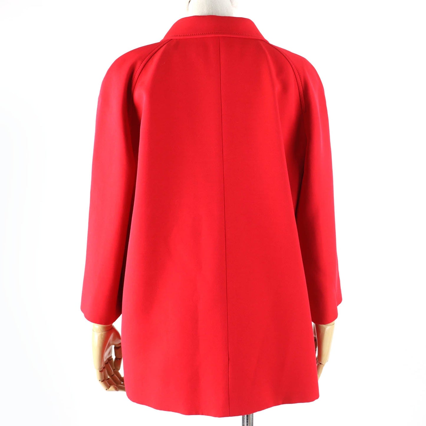 GUCCI Jacket 619359 Main: 54% silk, Main: 46% wool, Part: 100% polyester, Lining: 100% rayon Red Women 40