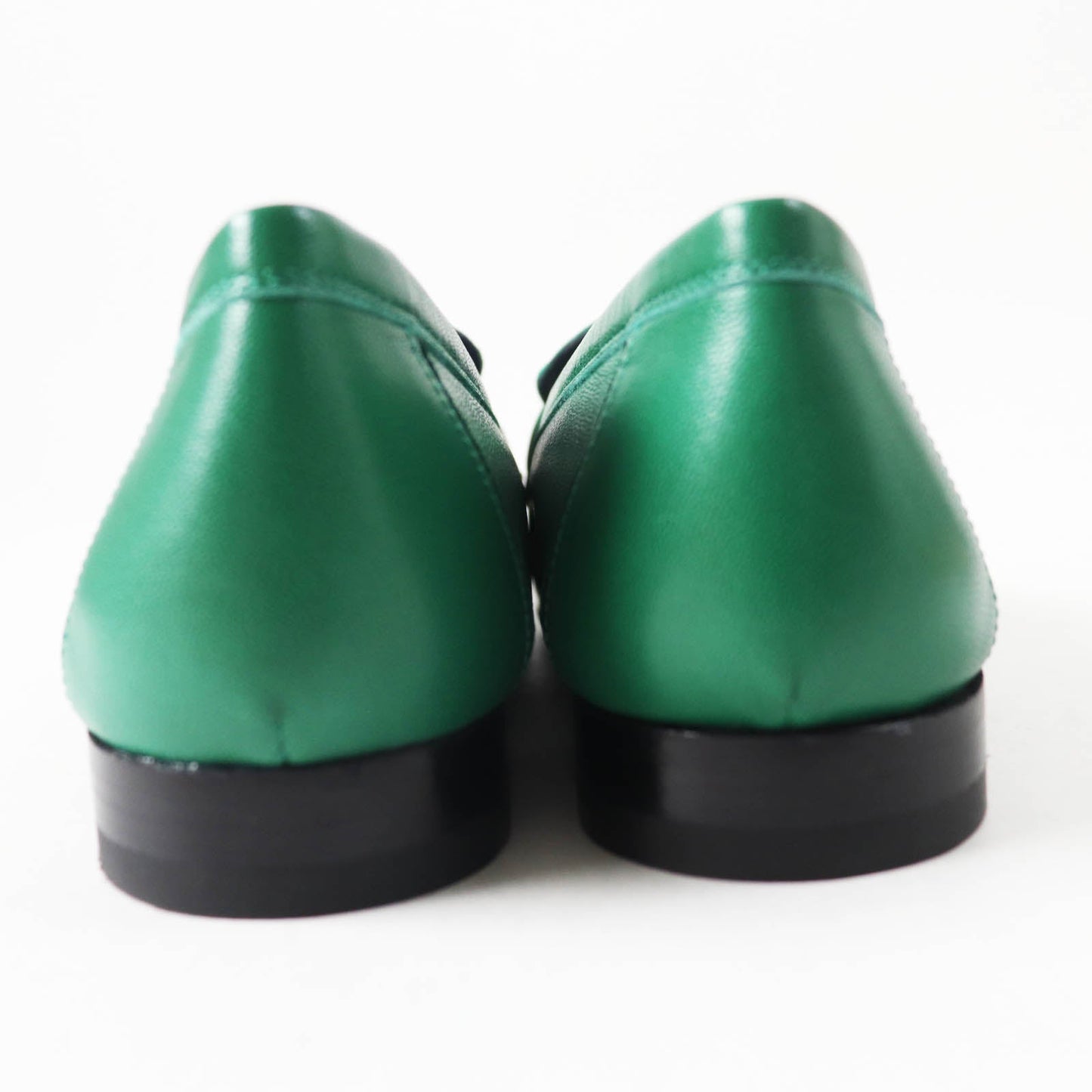 HERMES loafers Main: Leather green moccasins paris Women 37