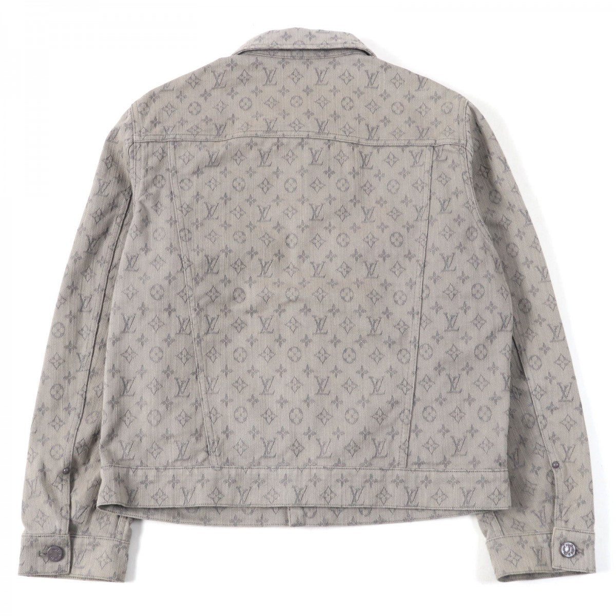 LOUIS VUITTON Denim Jacket HHA21W Outer: 60% cotton, Outer: 40% polyester, Lining: 100% cotton gray mens 46