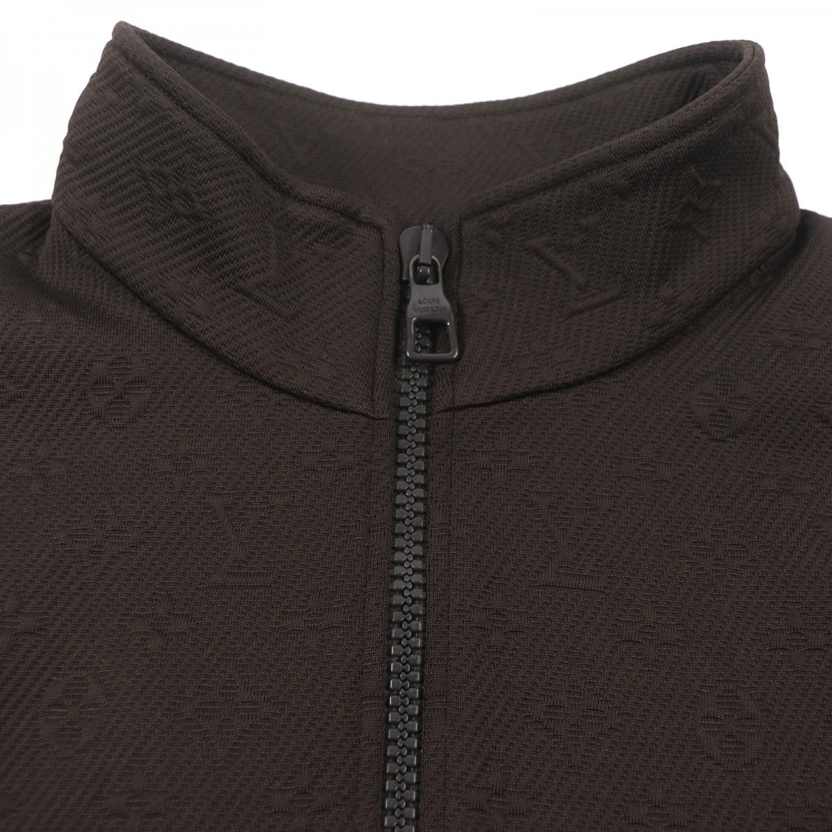 LOUIS VUITTON Track jacket HJY45W Outer material: 66% polyester, Outer material: 21% nylon, Outer material: 13% cotton, Lining: 100% nylon Dark brown mens XXL