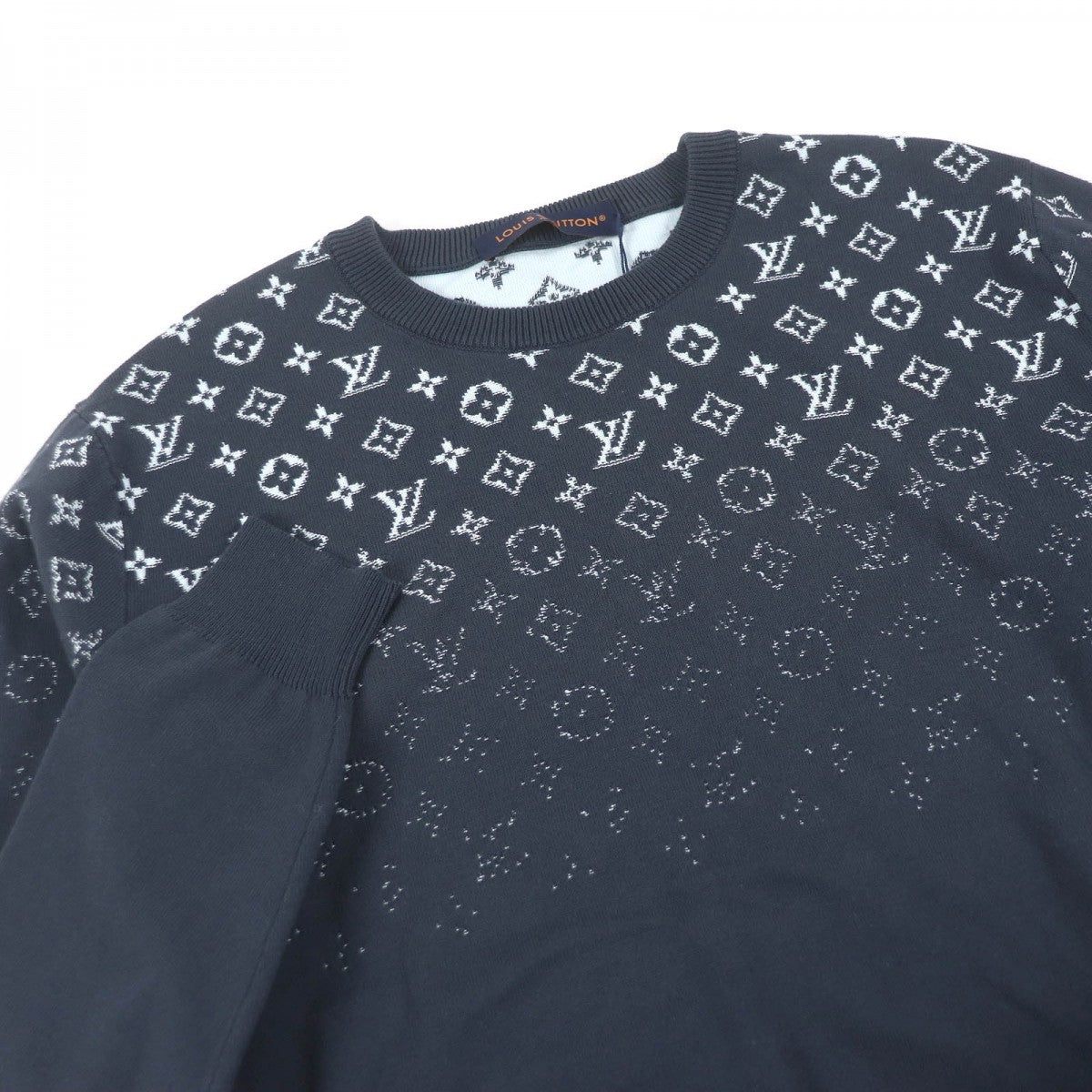LOUIS VUITTON knit 1AFAPP Main: 100% cotton Blue gray type mens M