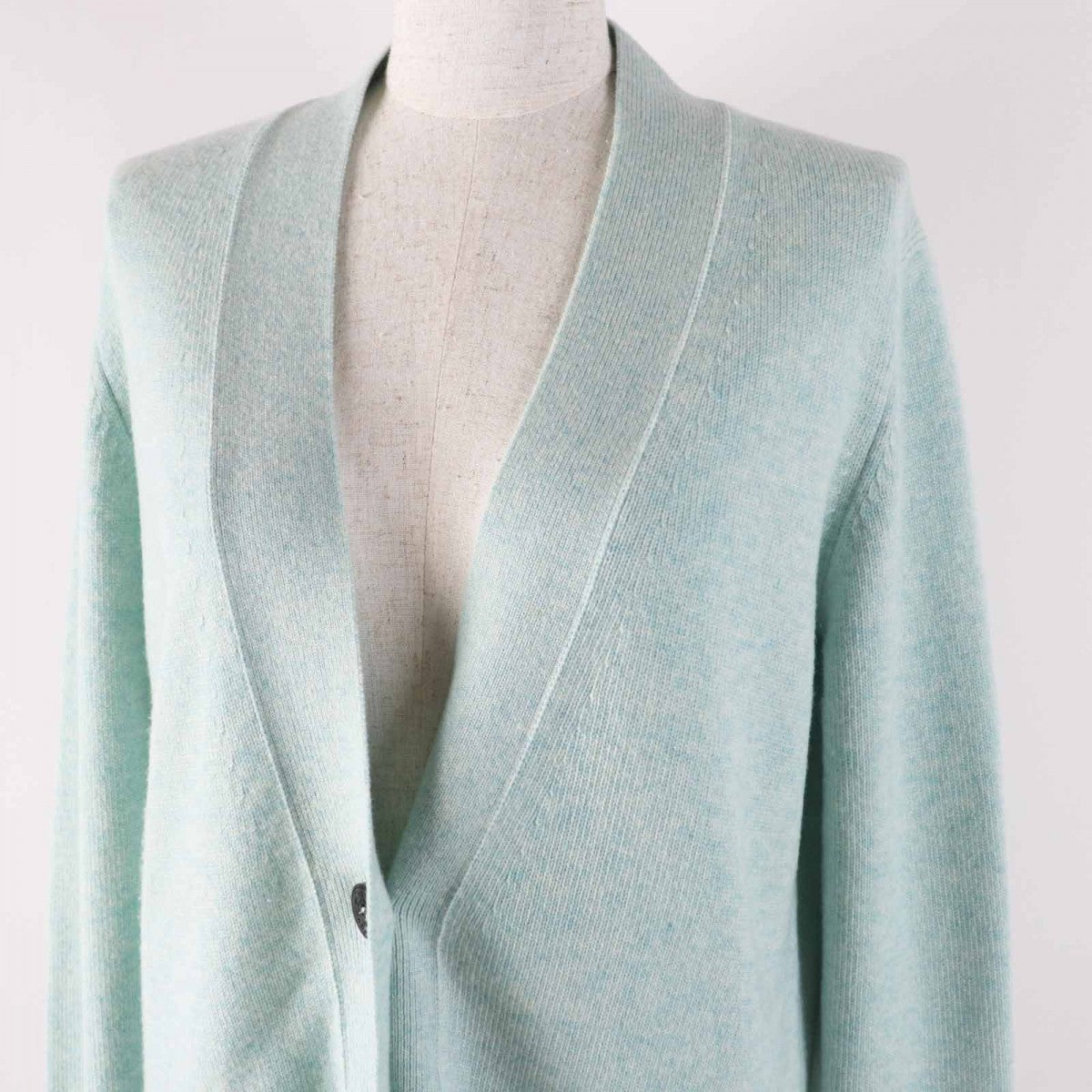 HERMES cardigan Main: 100% cashmere Light blue Women 36