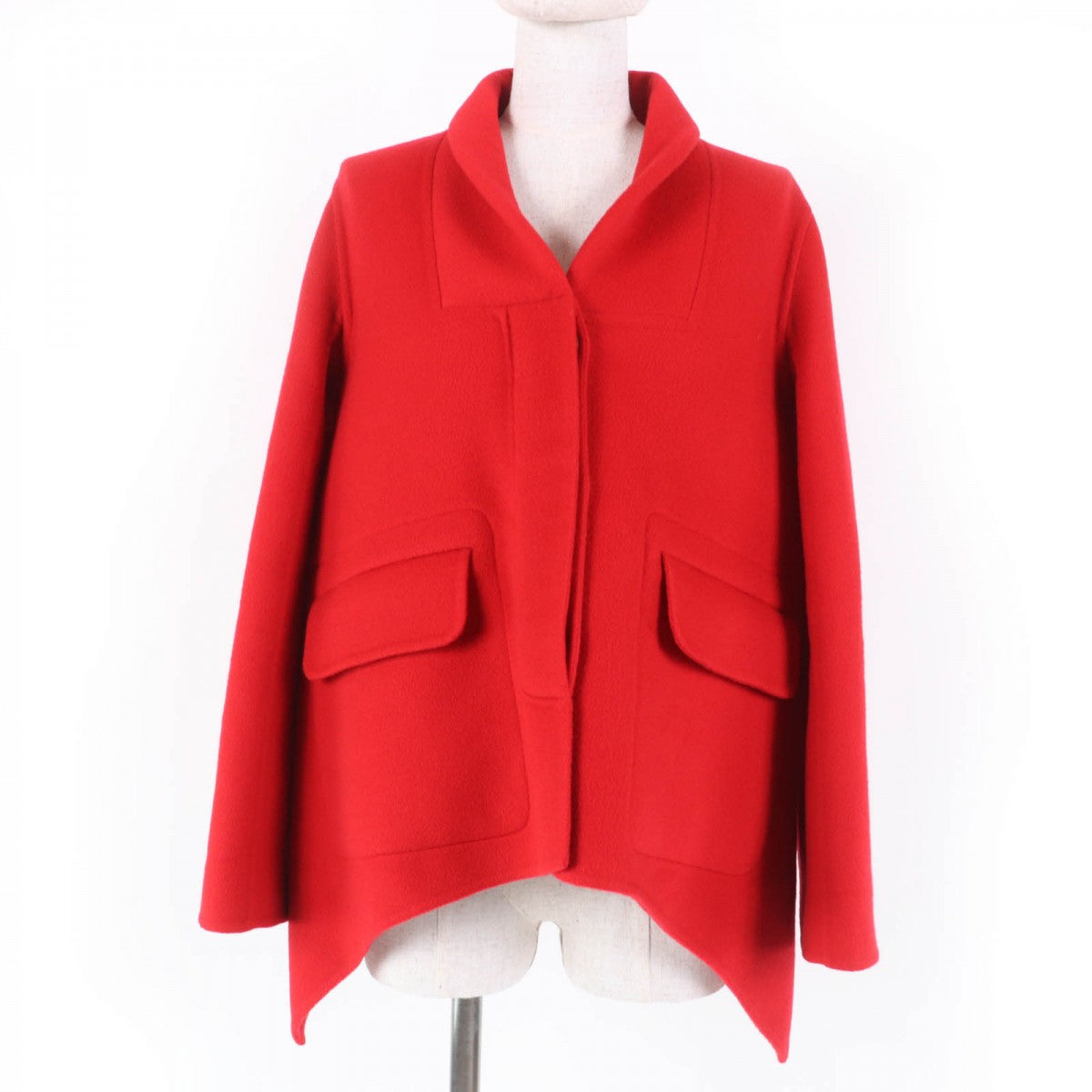 HERMES coat Main: 100% cashmere Red Women 34