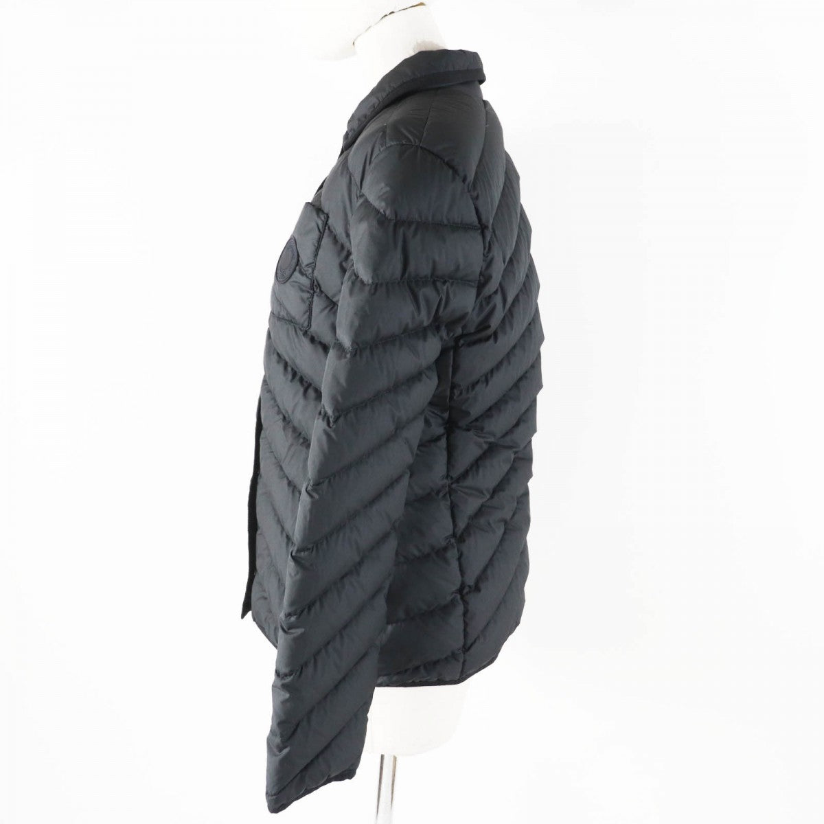 HERMES Down jacket 3H0185DA Outer: 100% polyester, Lining: 100% polyester, Part: 64% cotton, Part: 36% viscose (rayon), Filling: 90% down black Women 38