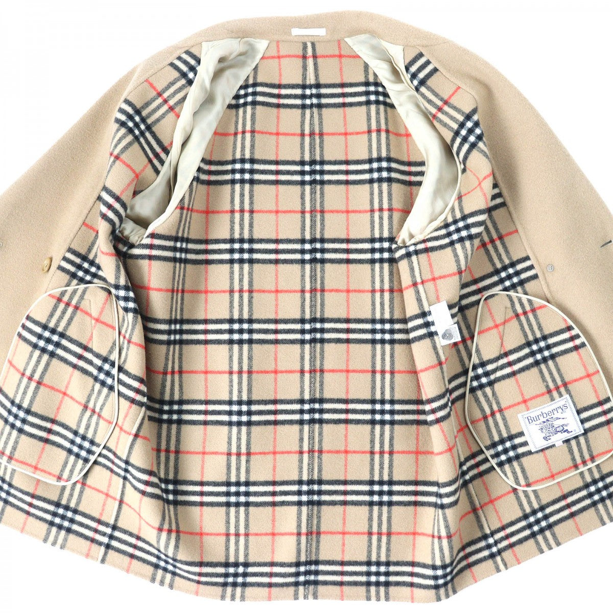 BURBERRY coat Outer: 100% wool, lining: cupra beige Women