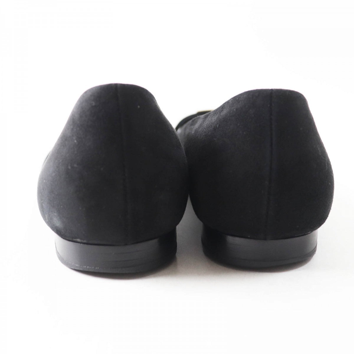 HERMES pumps 36H 202101Z Main: Suede leather black bilbao Women 36.5