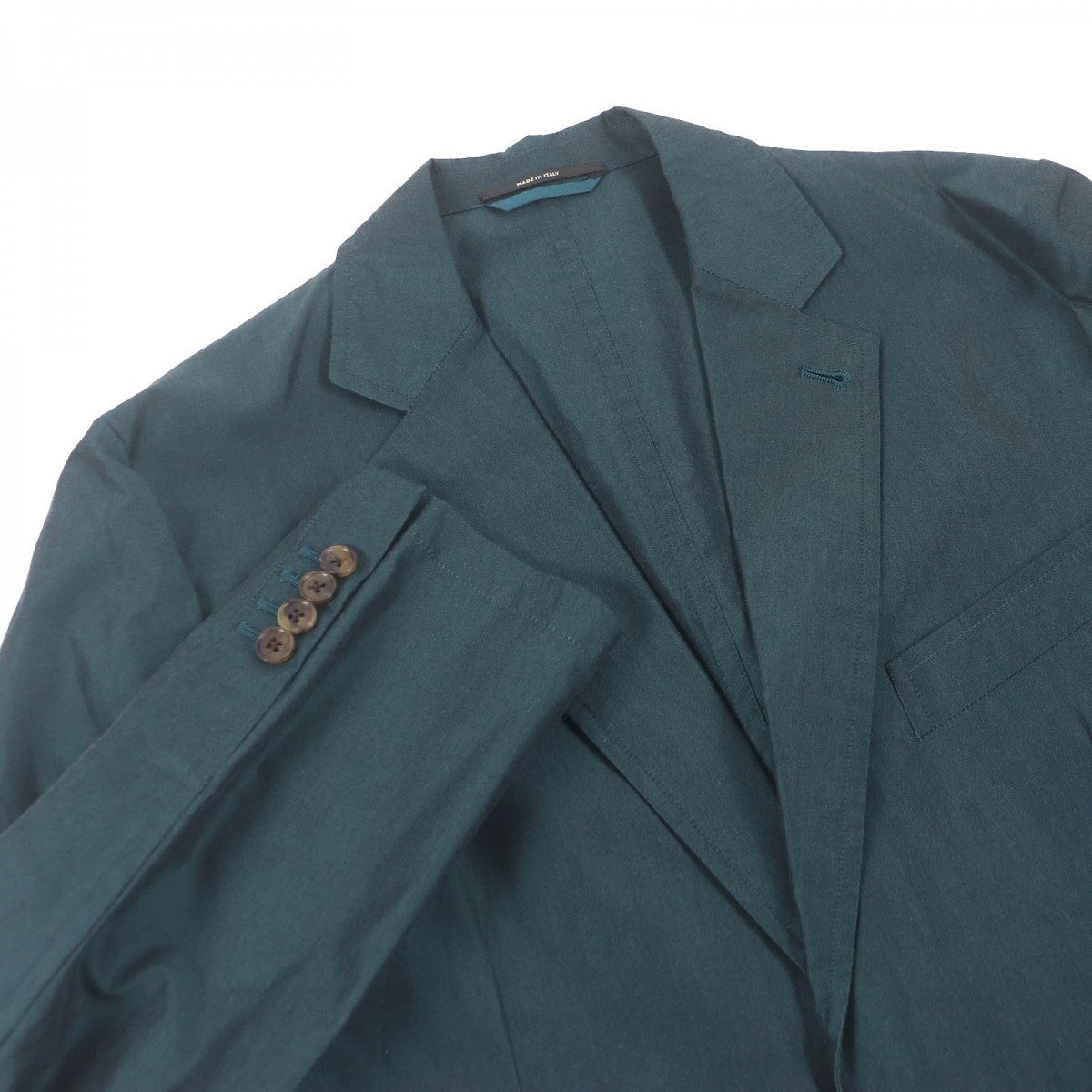 HERMES tailored jacket Main: 100% cotton green mens 48
