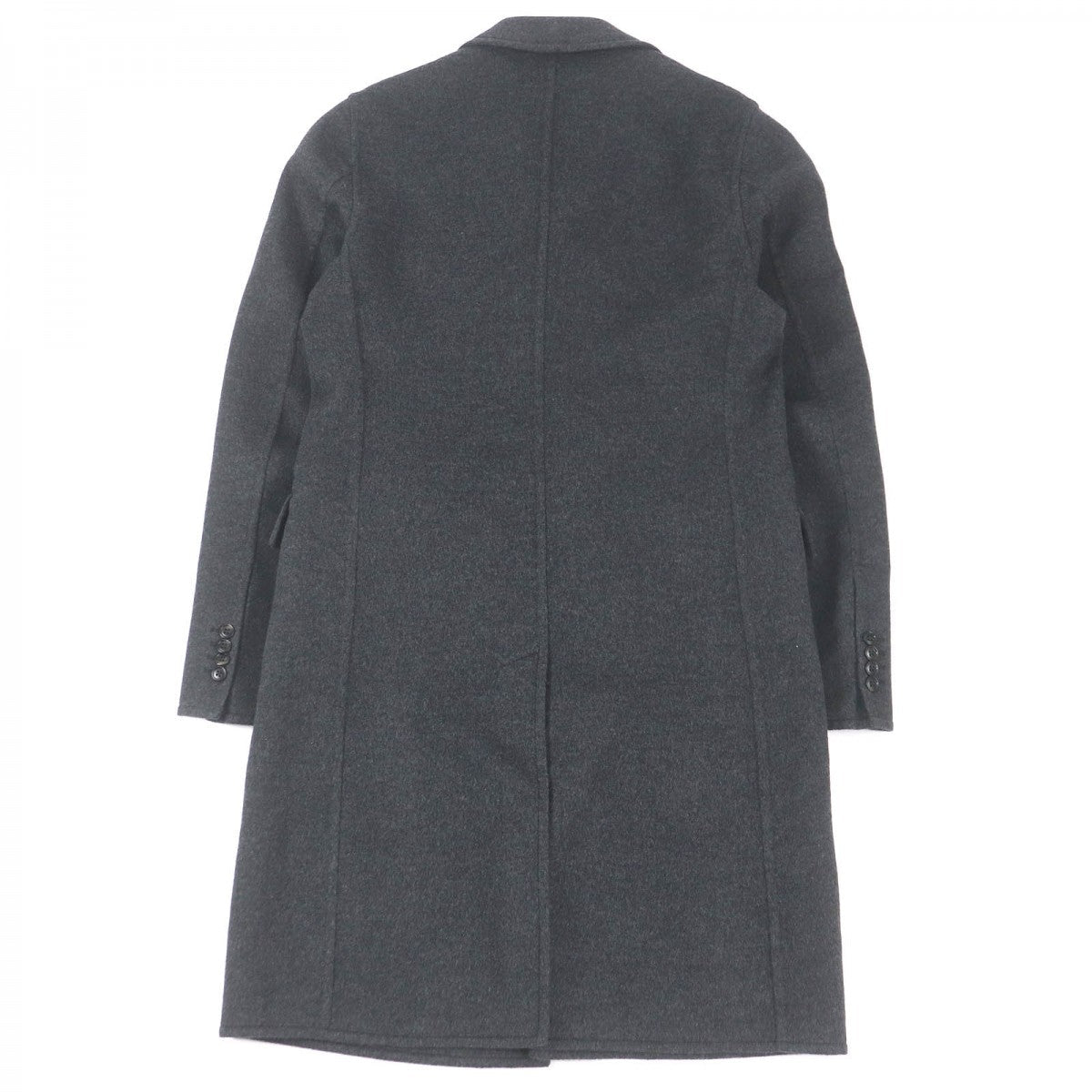 HERMES coat Main: 100% cashmere, part: 100% cotton, part: lamb leather Charbon MANTEAU LIVERPOOL DOUBLE mens 48